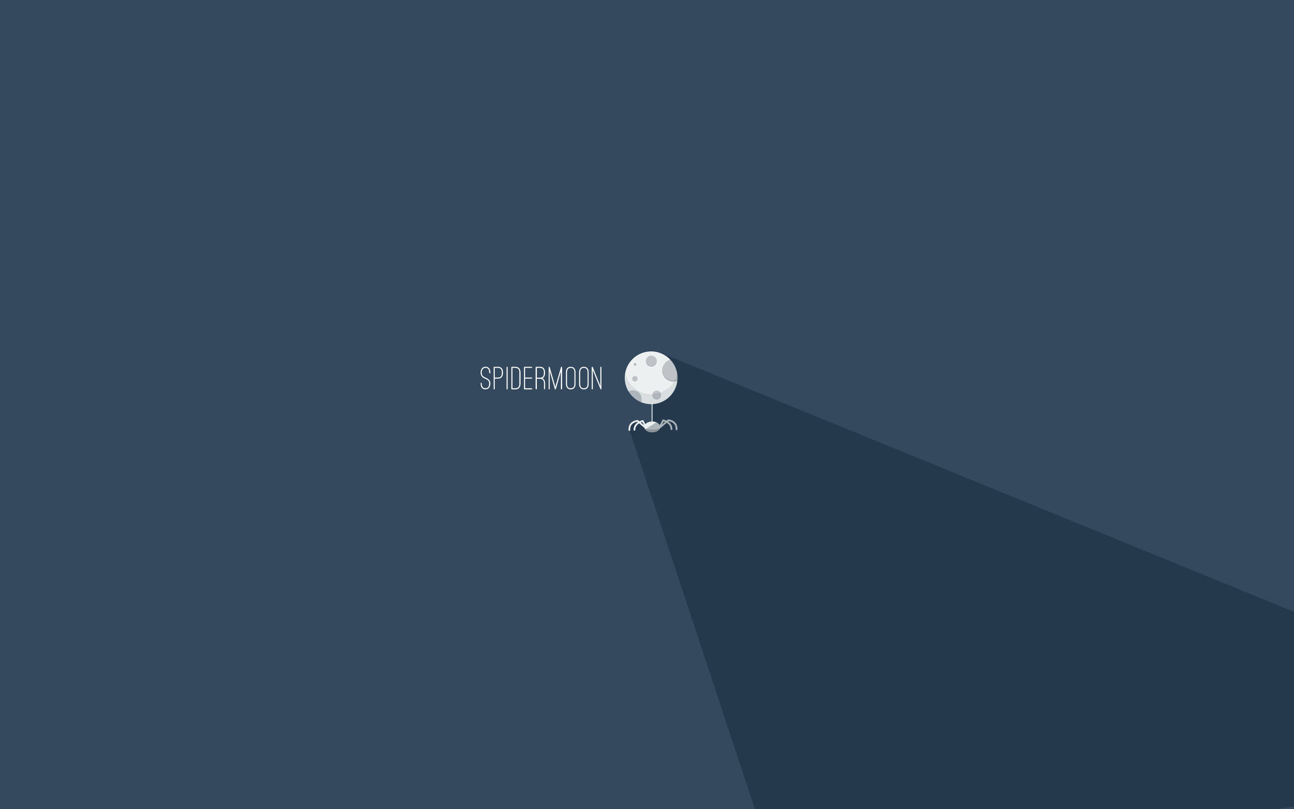 Минималистичен естетически лаптоп Spidermoon Тапет
