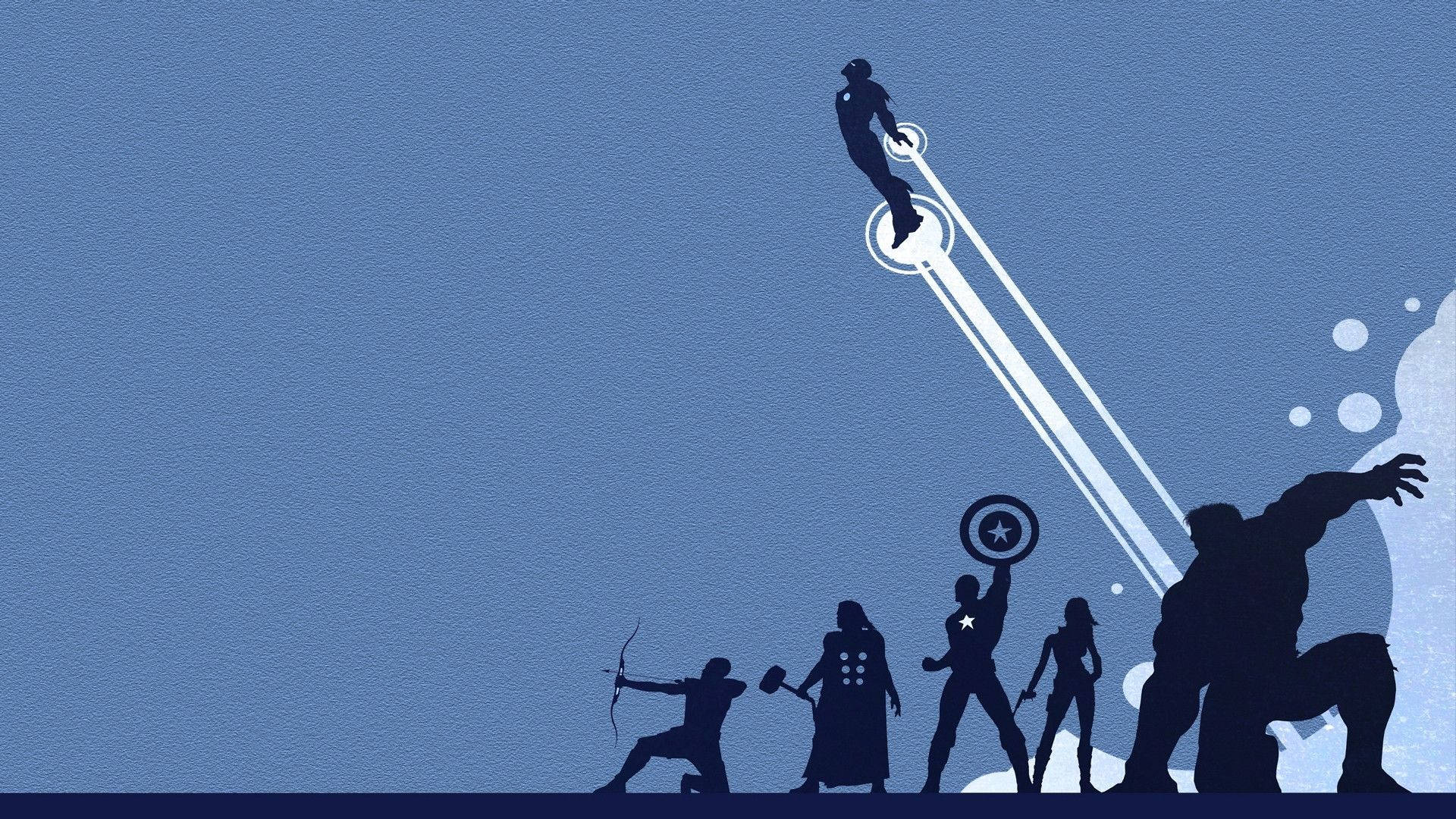Минималистични Marvel супергерои Тапет