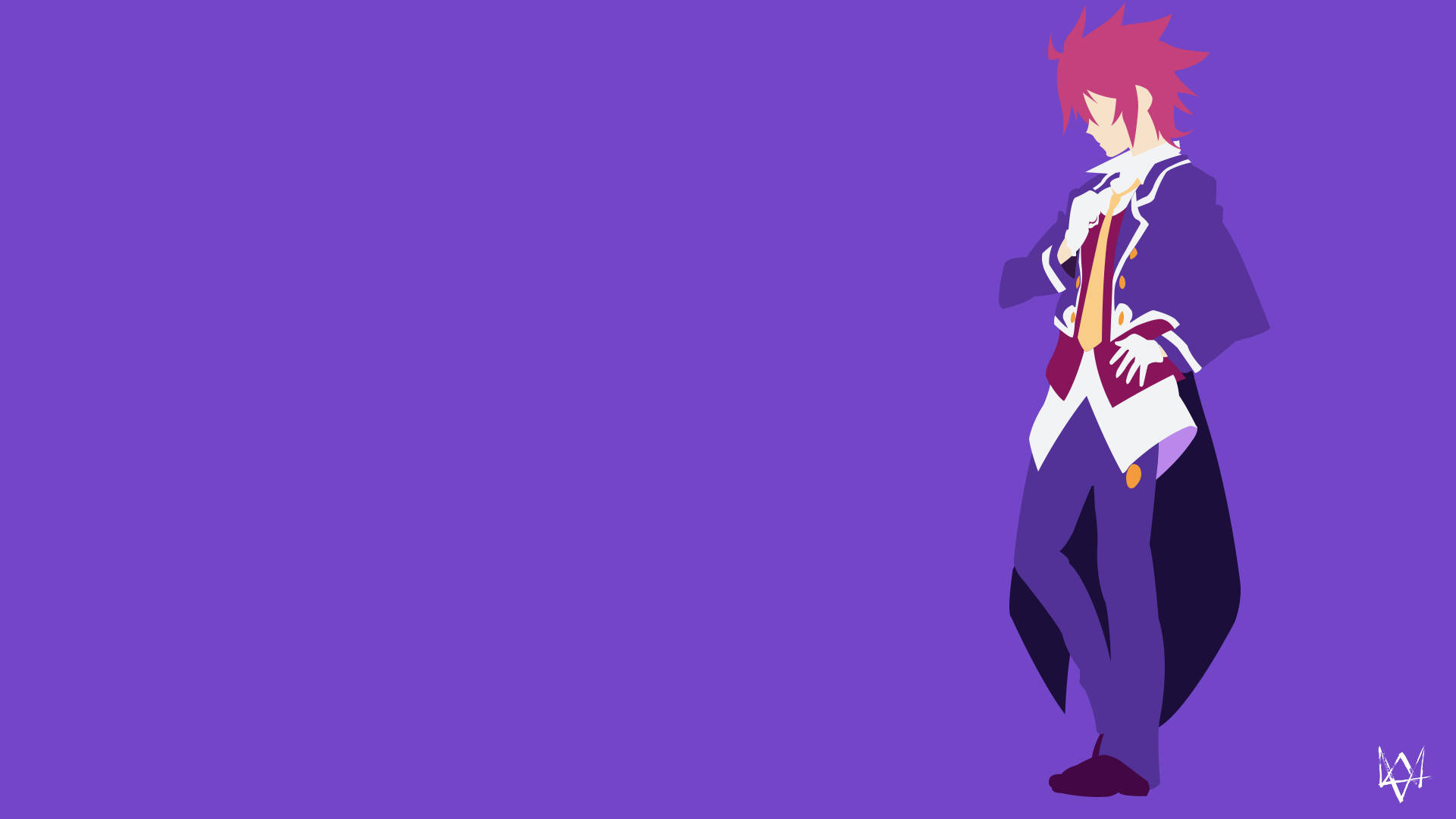 Минималистично аниме Сора от No Game No Life Тапет