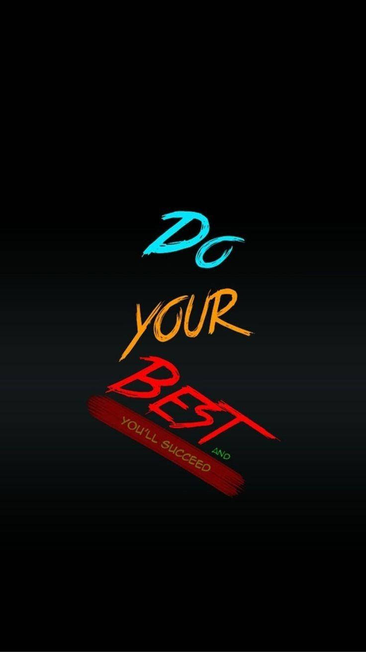 Цитат тъмен фон All Best