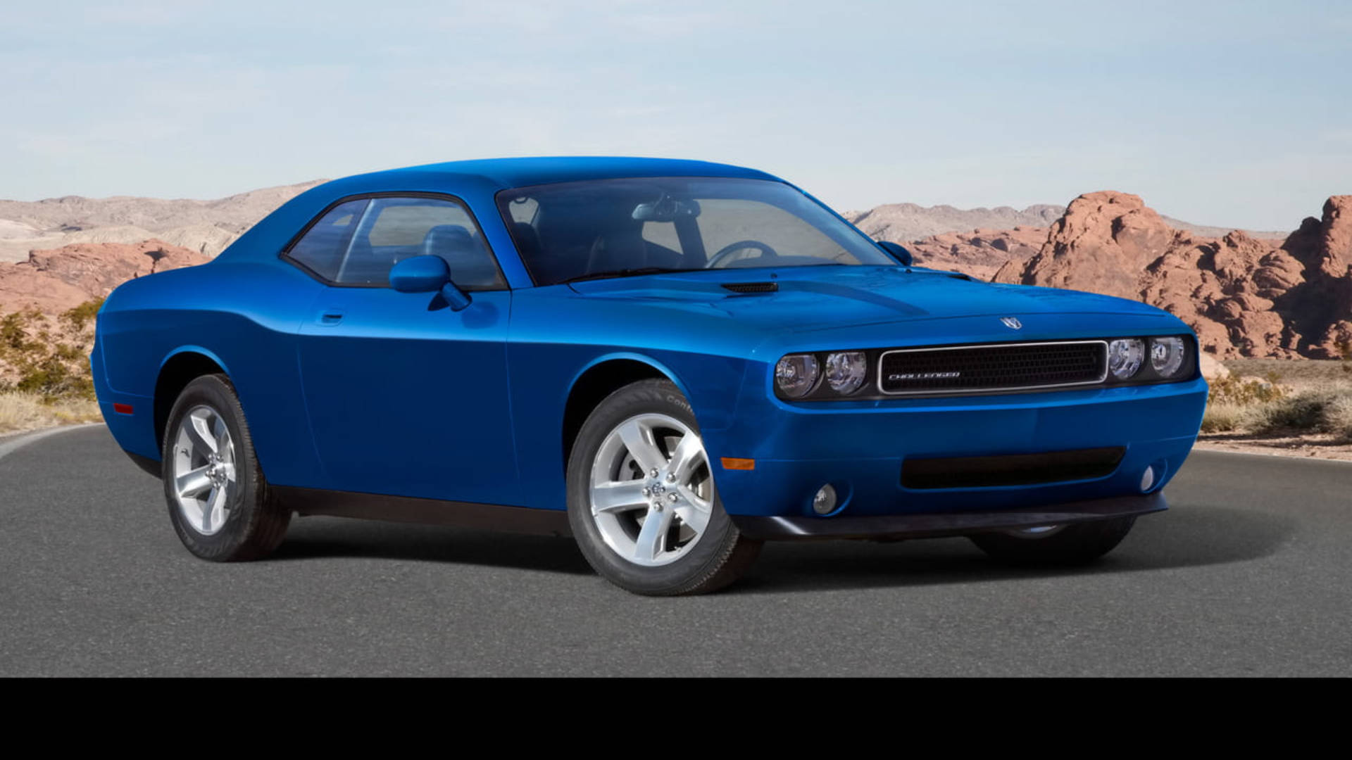 2009 SE Син Dodge Challenger — Планини Тапет