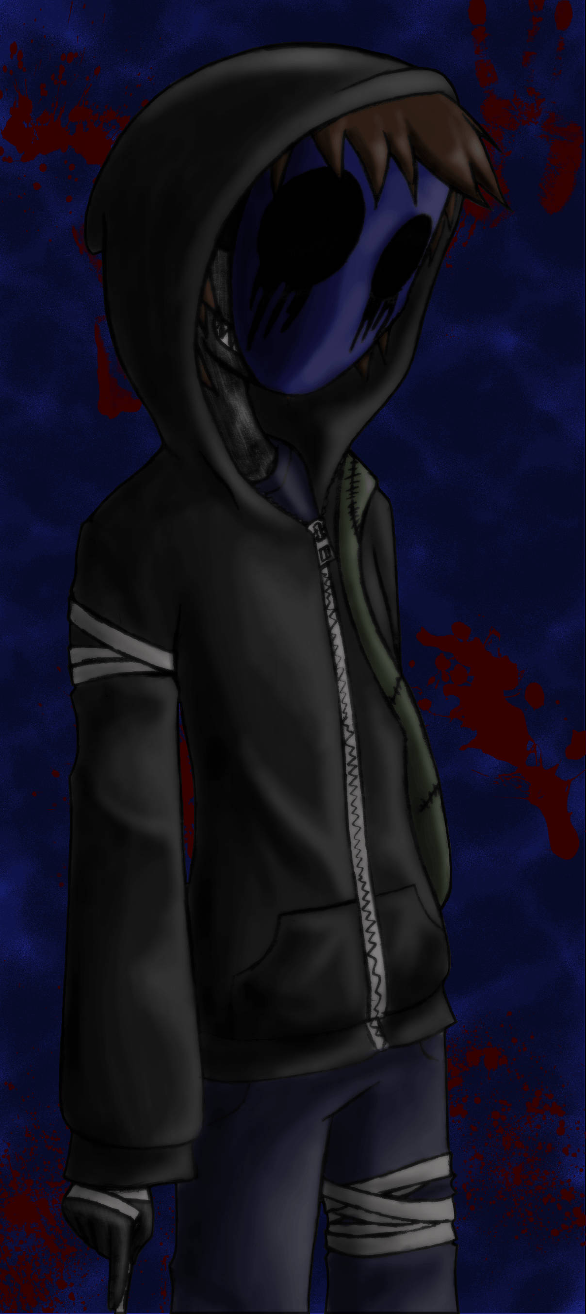 Мрачно дигитално изкуство на Eyeless Jack Тапет