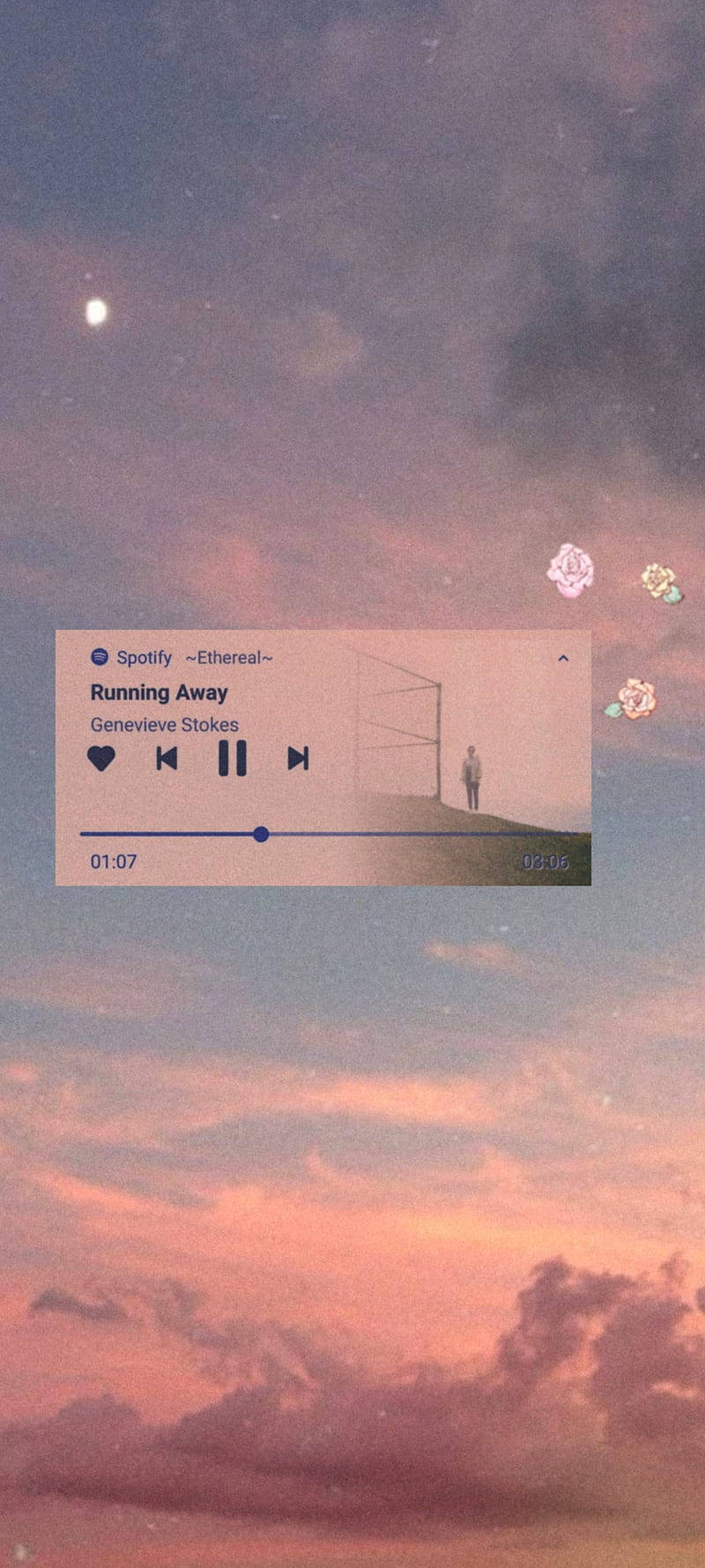 Музикална естетика на „Running Away“ Тапет