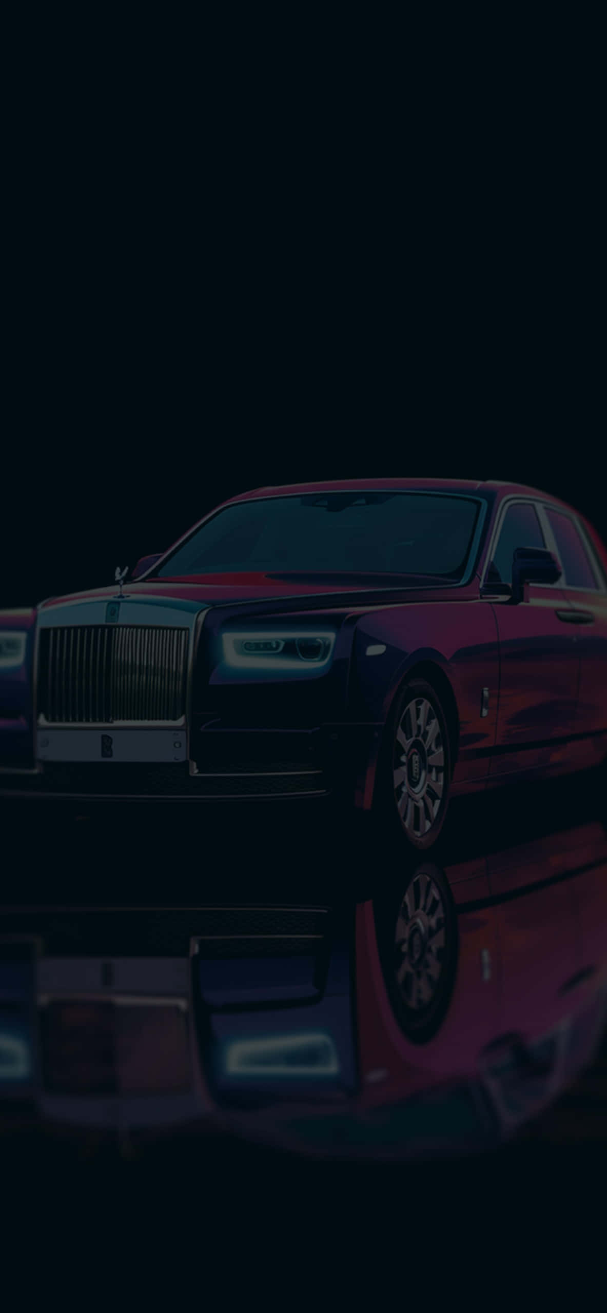 Надпис: Лукс в движение - Rolls Royce Phantom Тапет