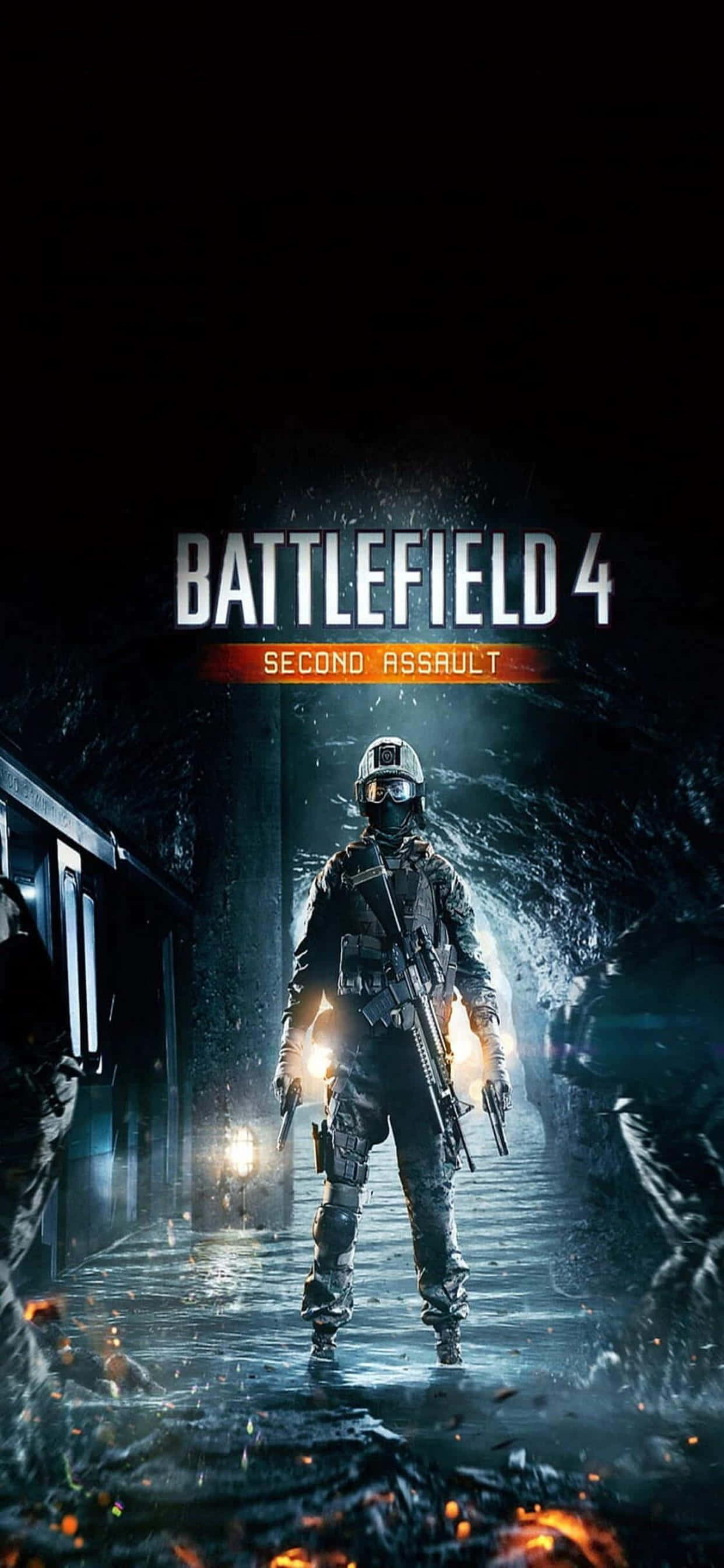 Насладете се на часове мобилен гейминг с iPhone Xs Max и Battlefield 4 Тапет
