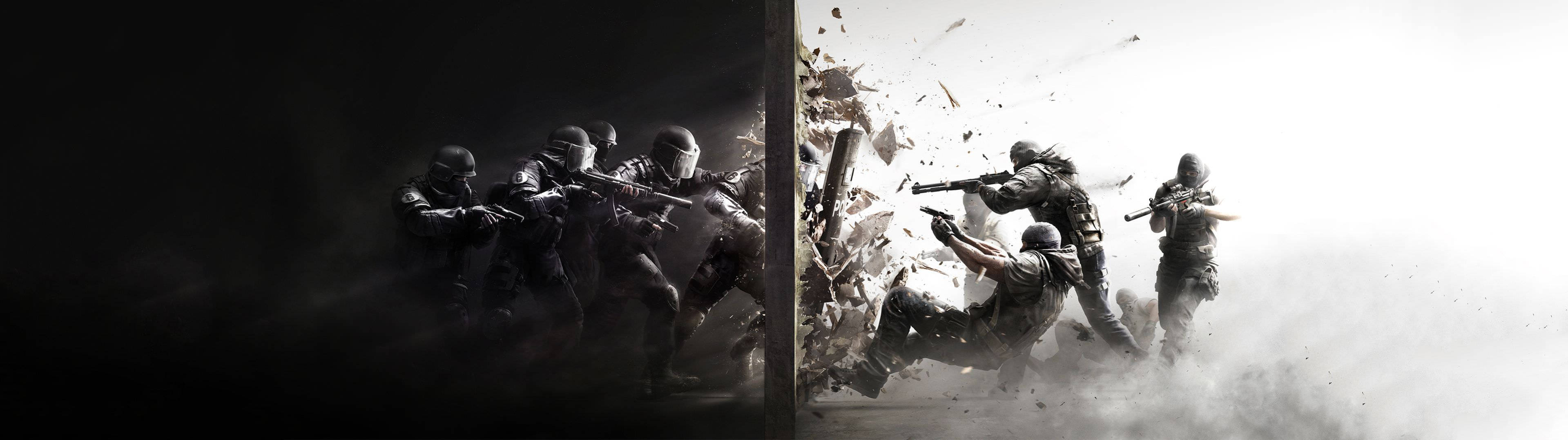 Насладете се на Rainbow Six Siege в удивителни детайли на два екрана Тапет