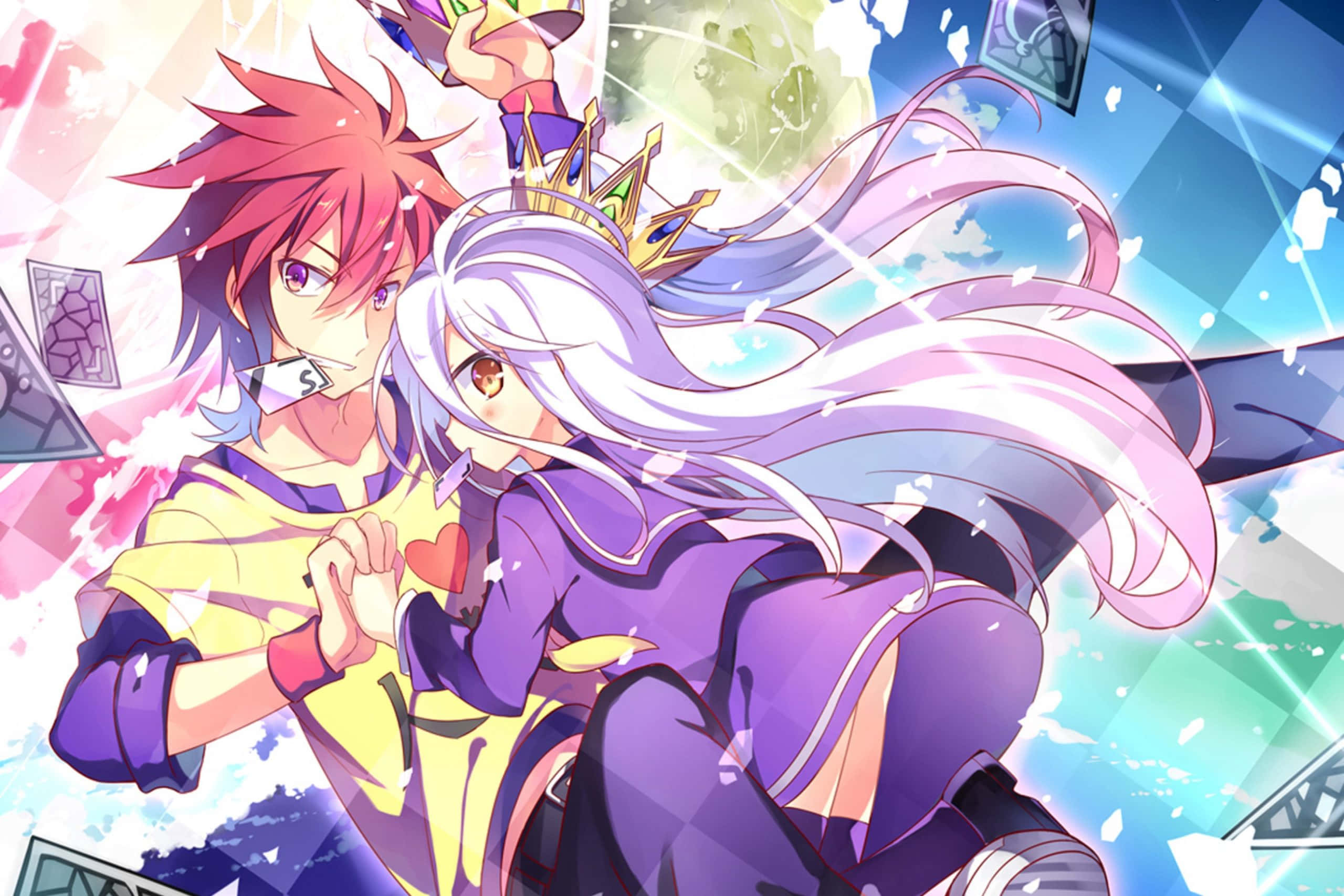 Насладете се на уникалното и вълнуващо изживяване от No Game No Life Тапет