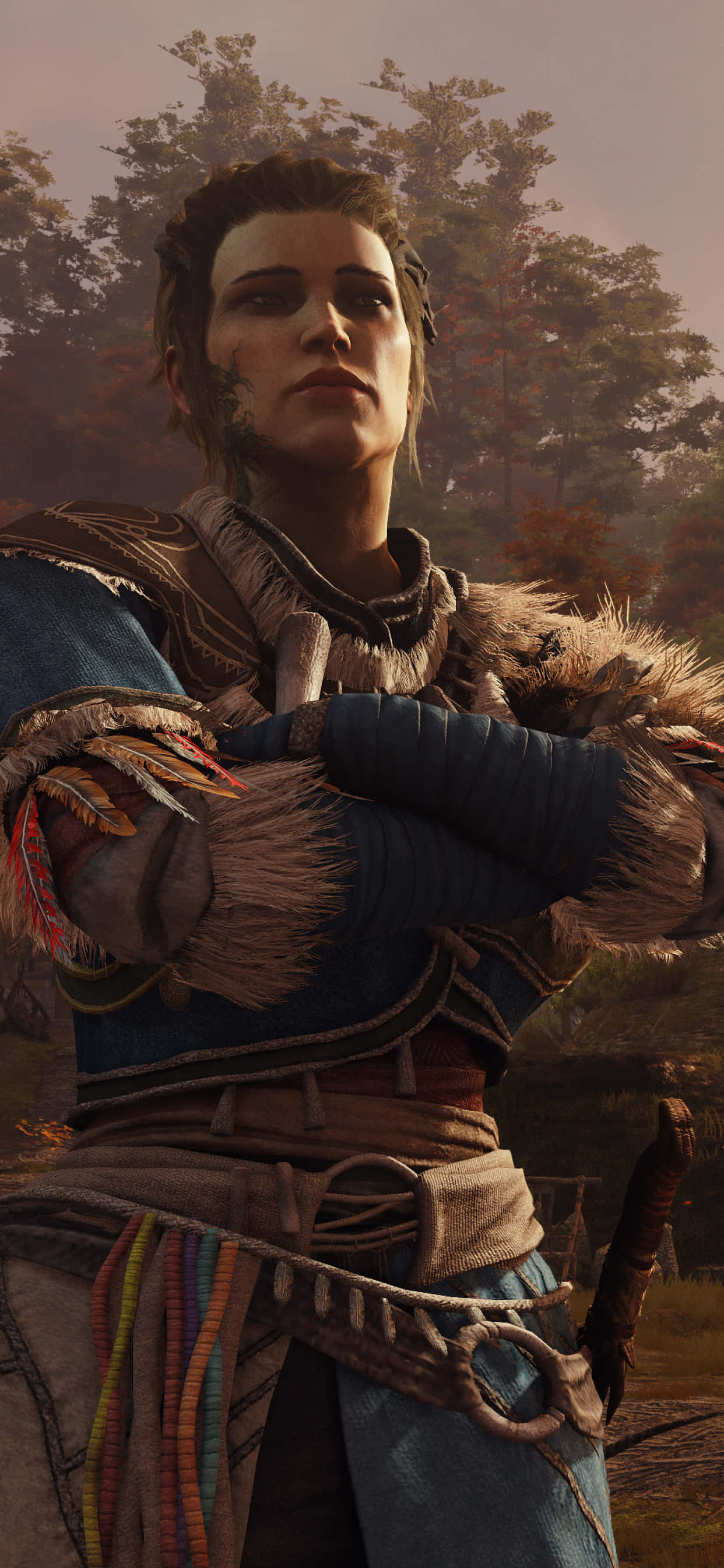 Насладете се на приключението на Greedfall всякъде, къде отивате с Android Тапет