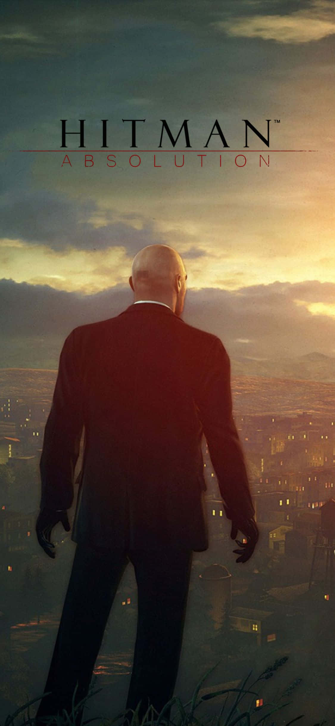 Наслаждайте се епическото приключение на Hitman Absolution на найновия iPhone X Тапет