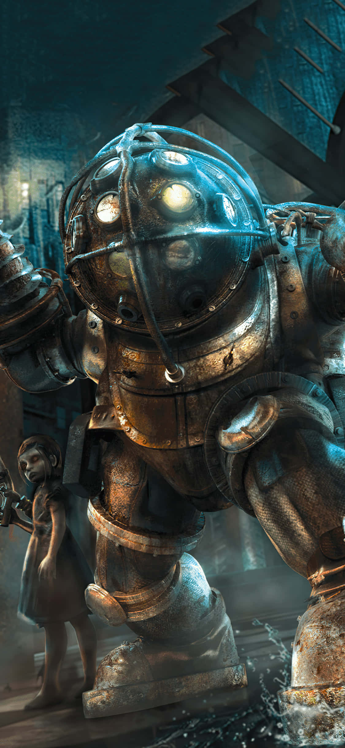 Наслаждай се графически чудеса с 4K Bioshock на твоя iPhone! Тапет