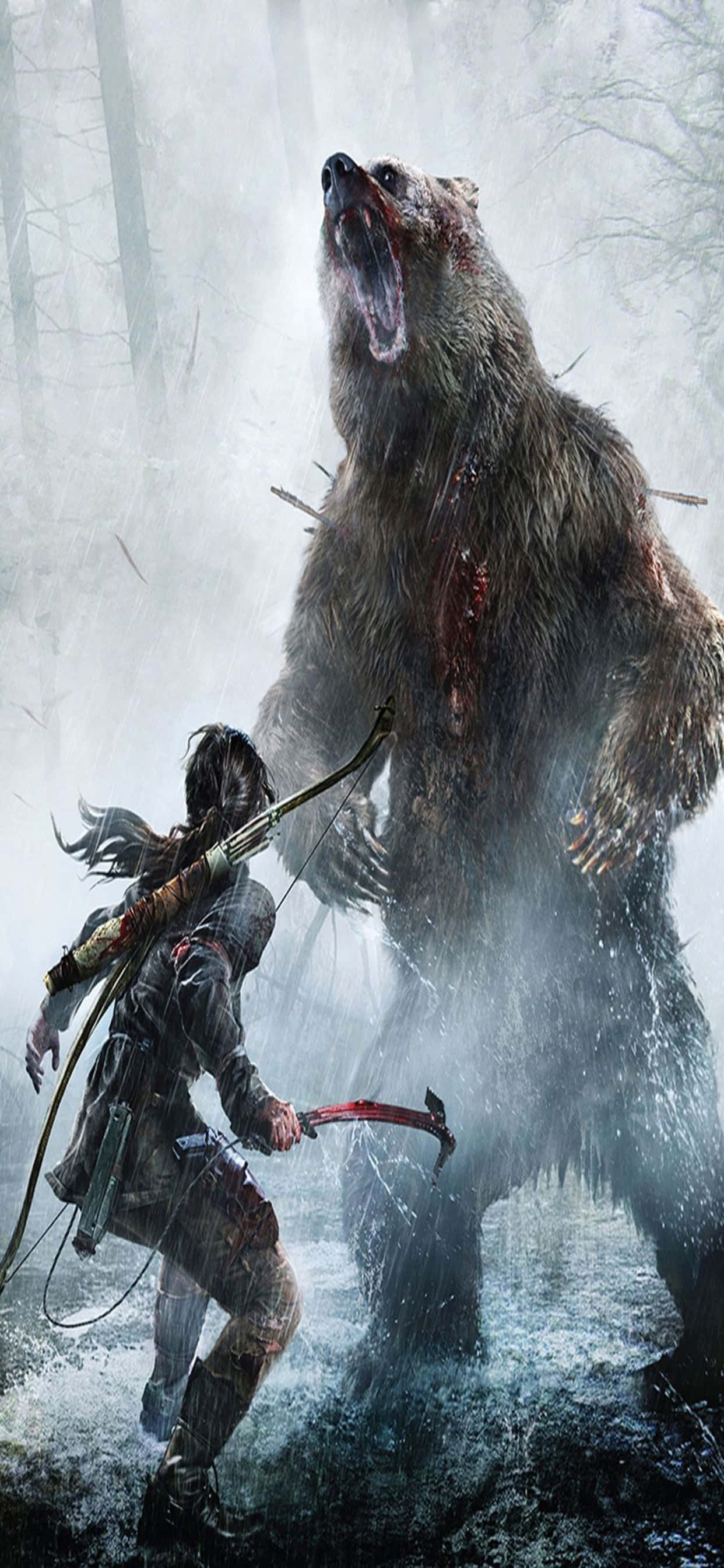 Насладите се на битка и изследвание в последната част на Tomb Raider Тапет