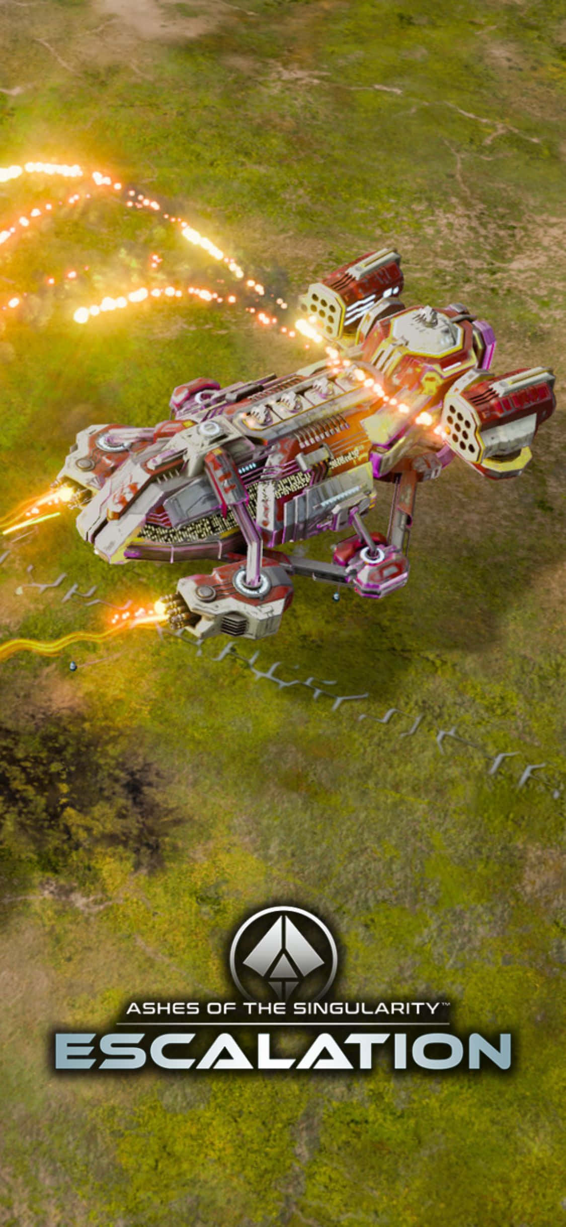 Наслаждайтес екшън-натъскано игрово изживяние с iPhone X и Ashes Of The Singularity Escalation. Тапет