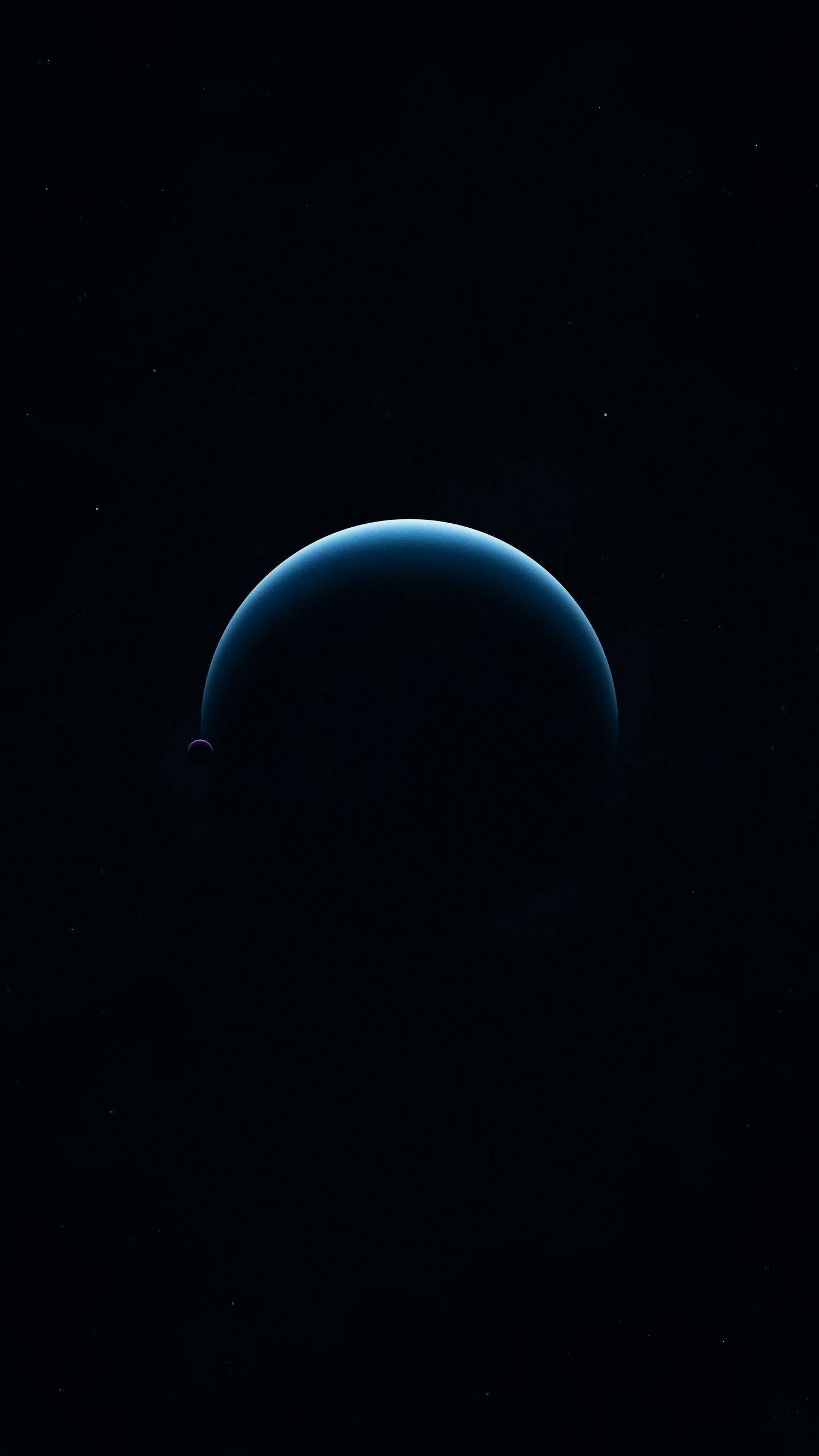 Небесно AMOLED затъмнение Тапет