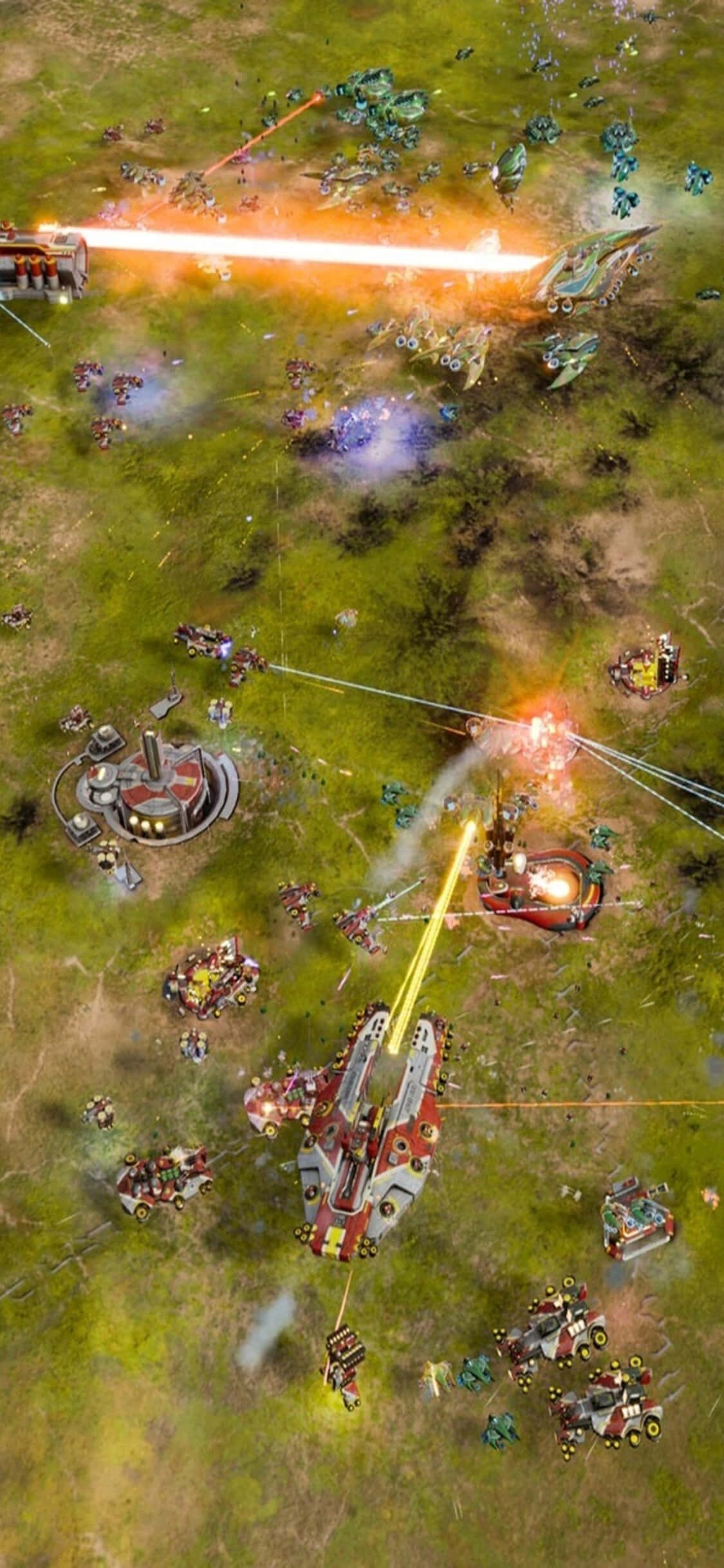 Невероятен научно-фантастичен пейзаж от Ashes Of The Singularity Тапет