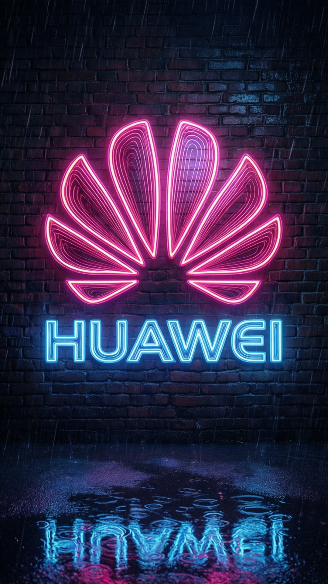 Неонов Huawei Cyberpunk Тапет