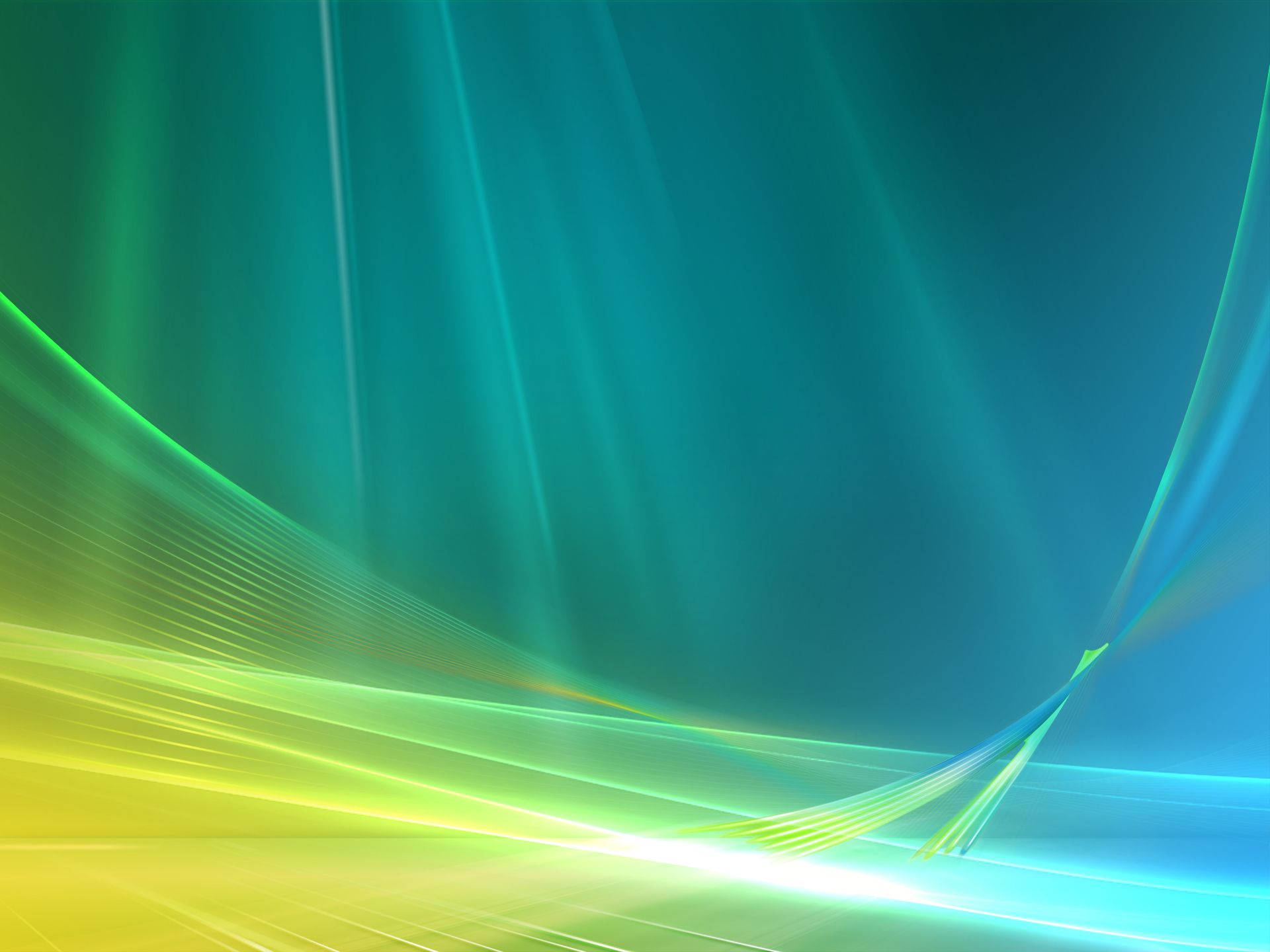 Оригинален Windows Зелено Синьо Жълто Тапет