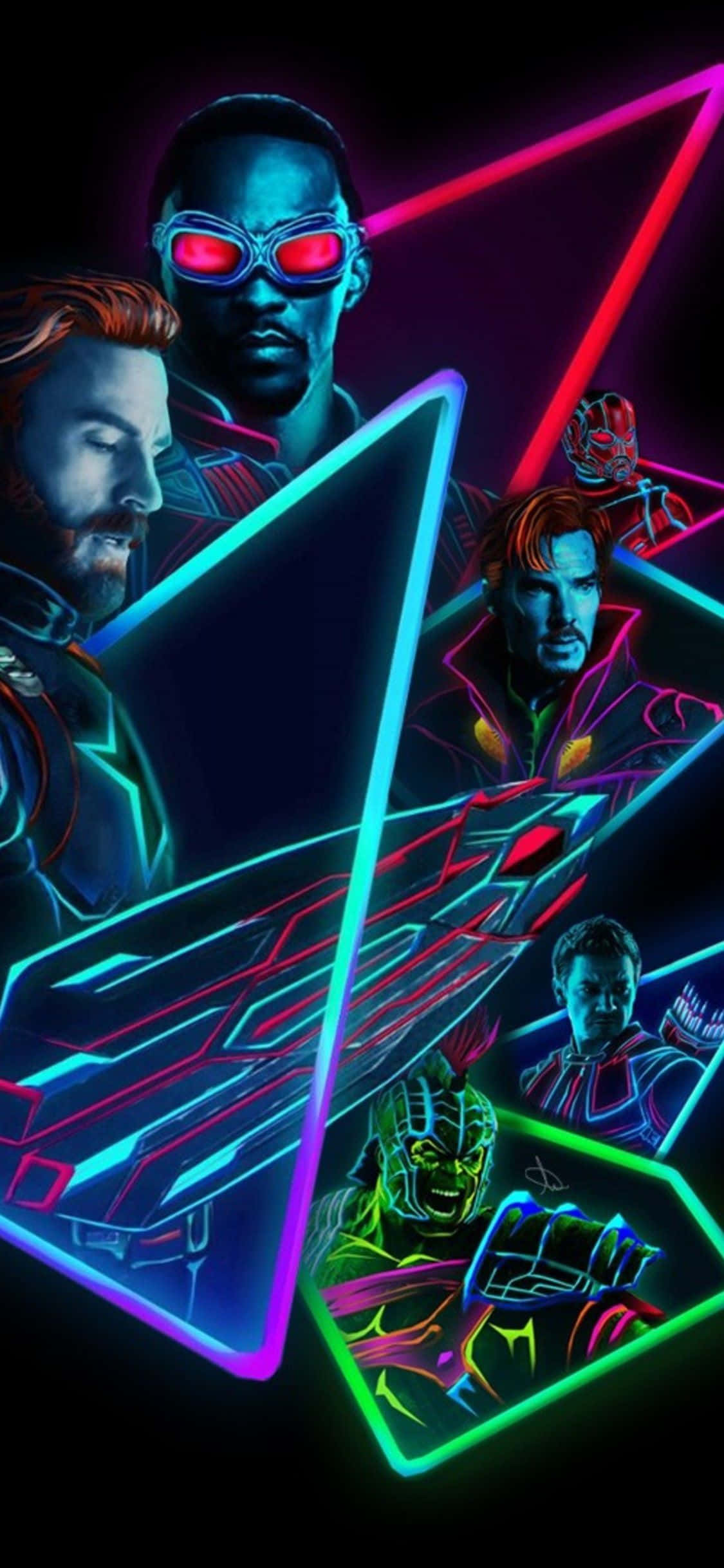 Осветите дома си с Neon iPhone Тапет