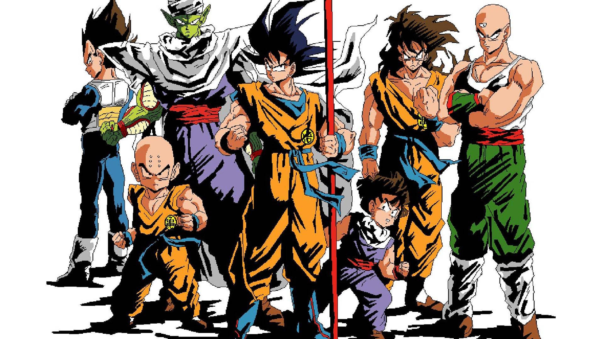 Dragon Ball Сан Гоку супер броули с Вегета, Пиколо и Гохан, Супер сайяни аниме герой.