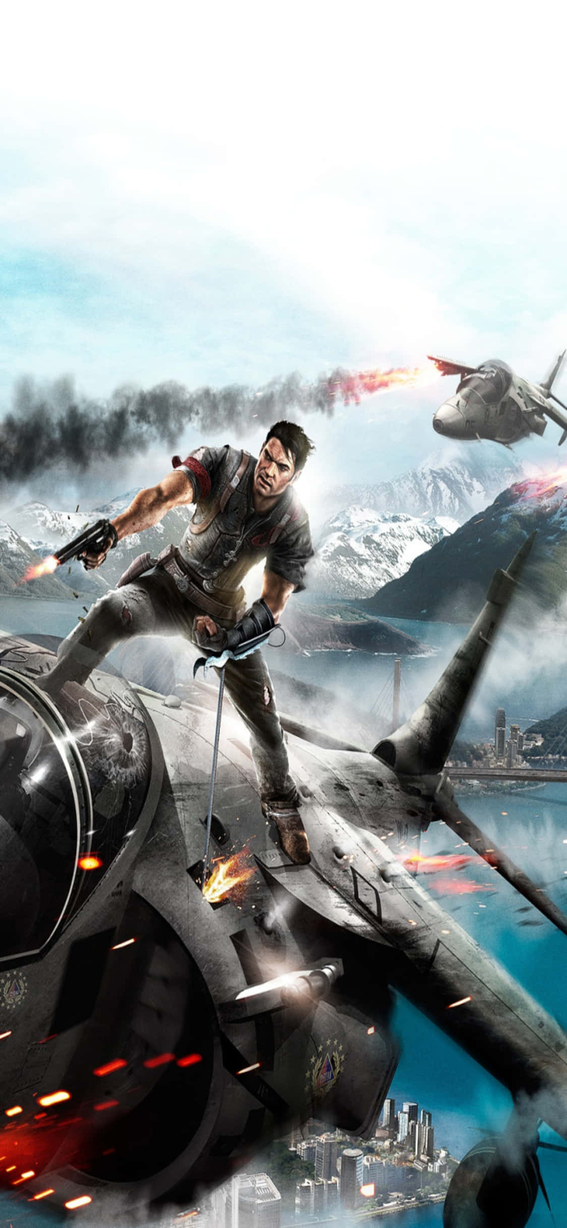 Освободите хаос с iPhone X и Just Cause 4 Тапет