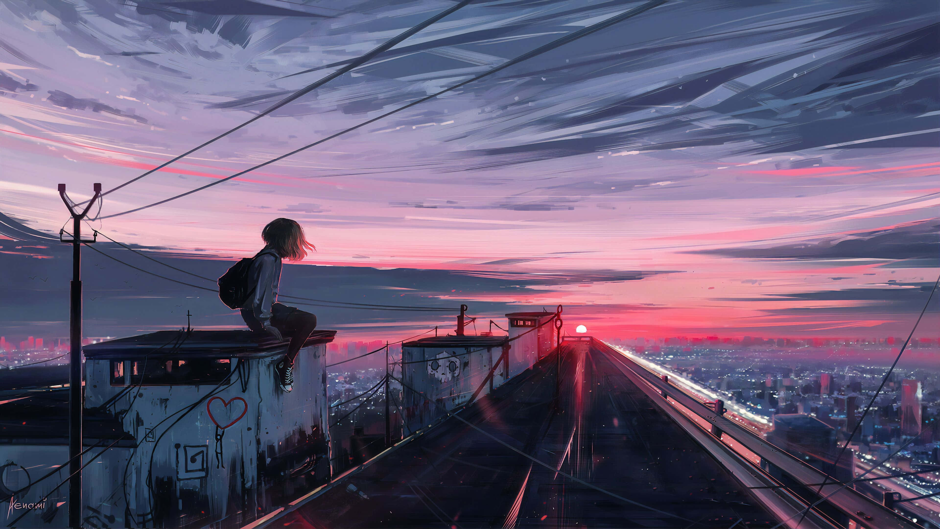 Оставете въображението си да полети с Anime 4K! Тапет