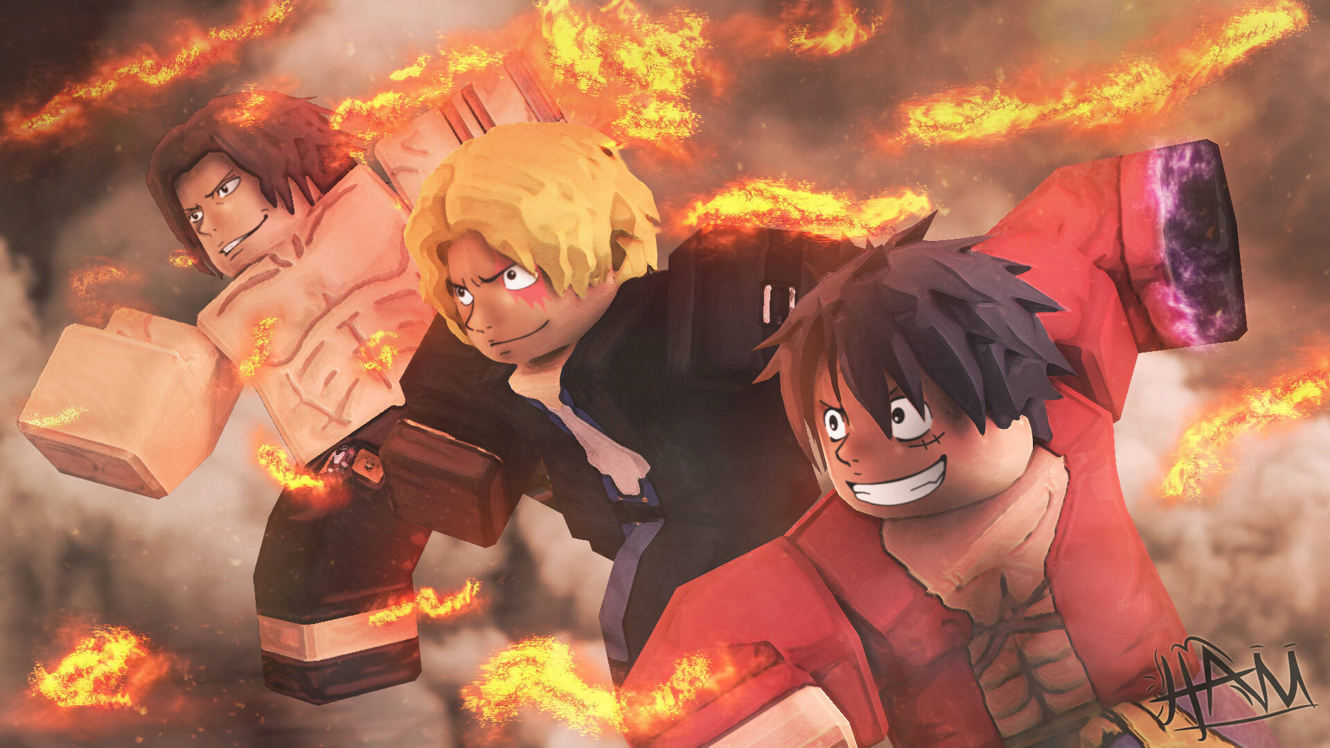 Тапет с аниме Roblox One Piece