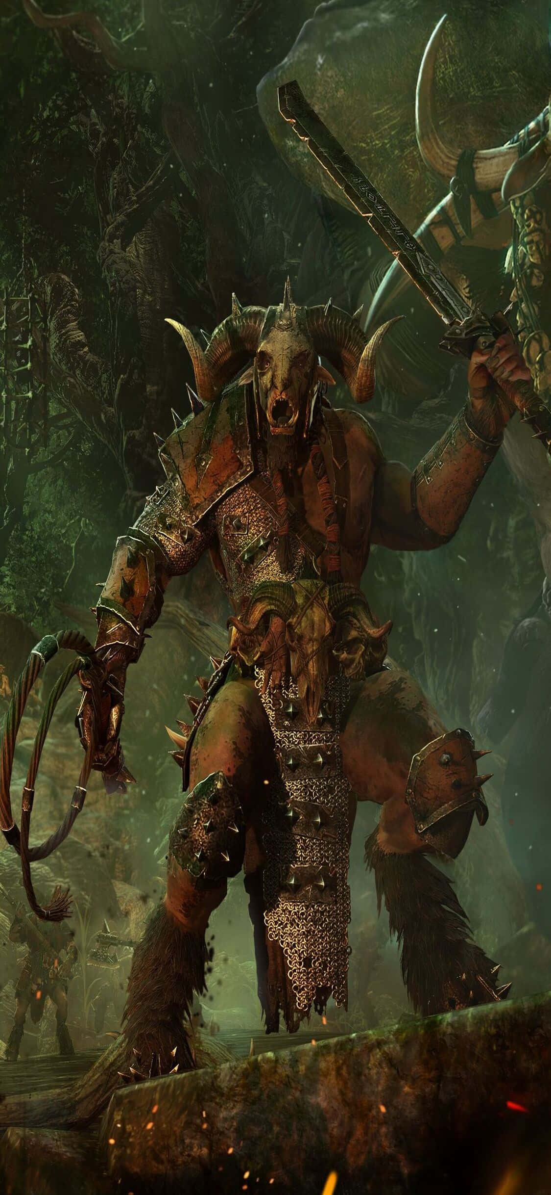 "Отключи вълнуващия свят на Total War: Warhammer с най-новия iPhone X" Тапет