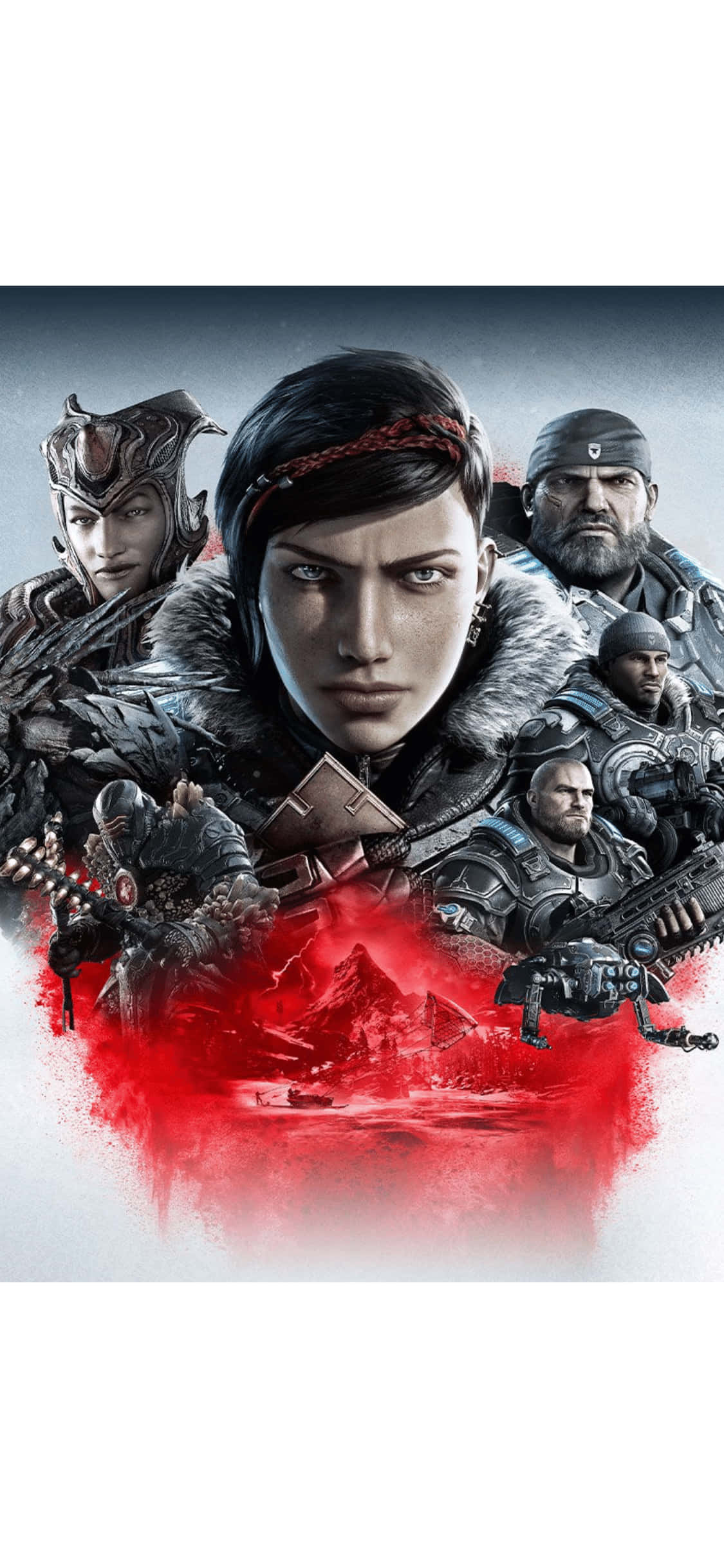 Отключете ново ниво на екшън с iPhone X и Gears Of War 5 Тапет