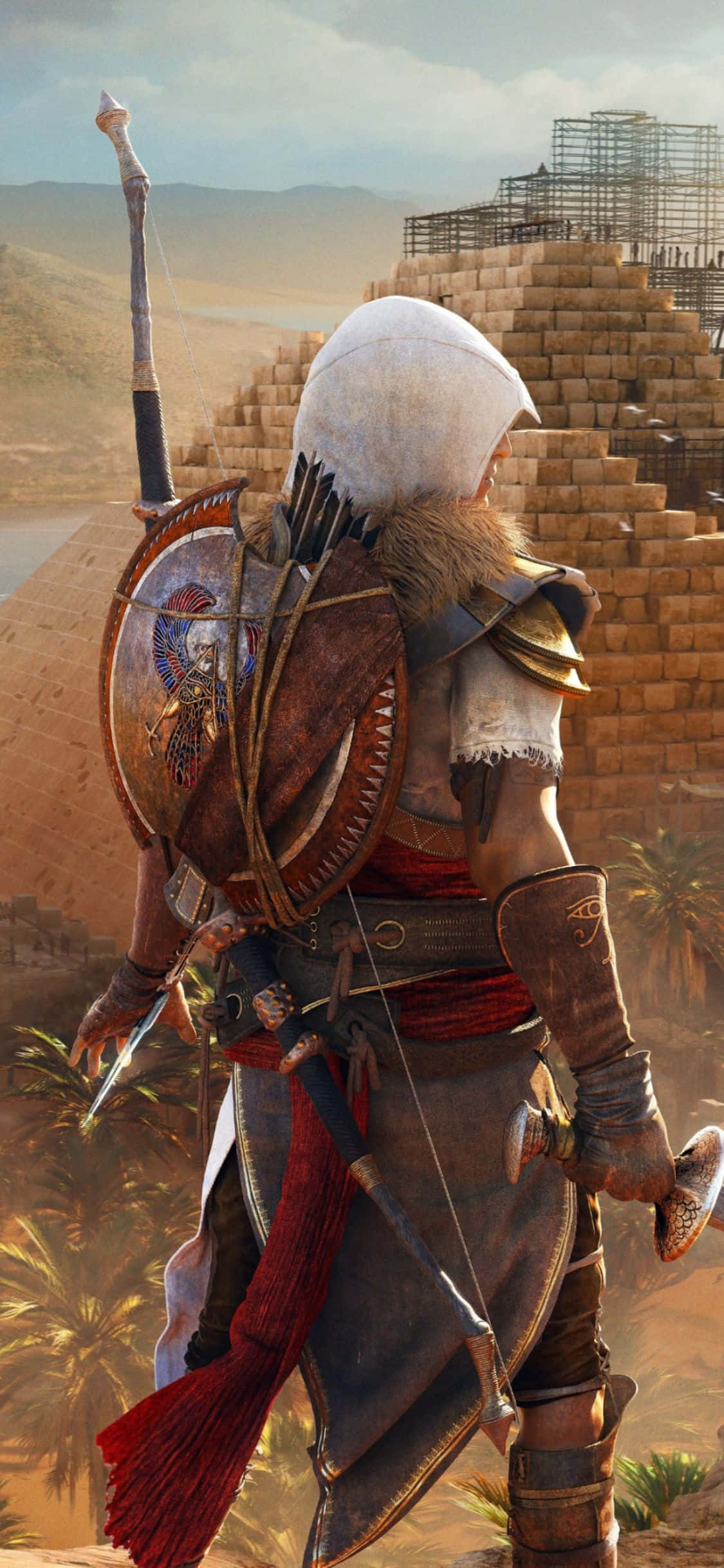 Открий съдбата си с iPhone X Assassin's Creed Origins Тапет