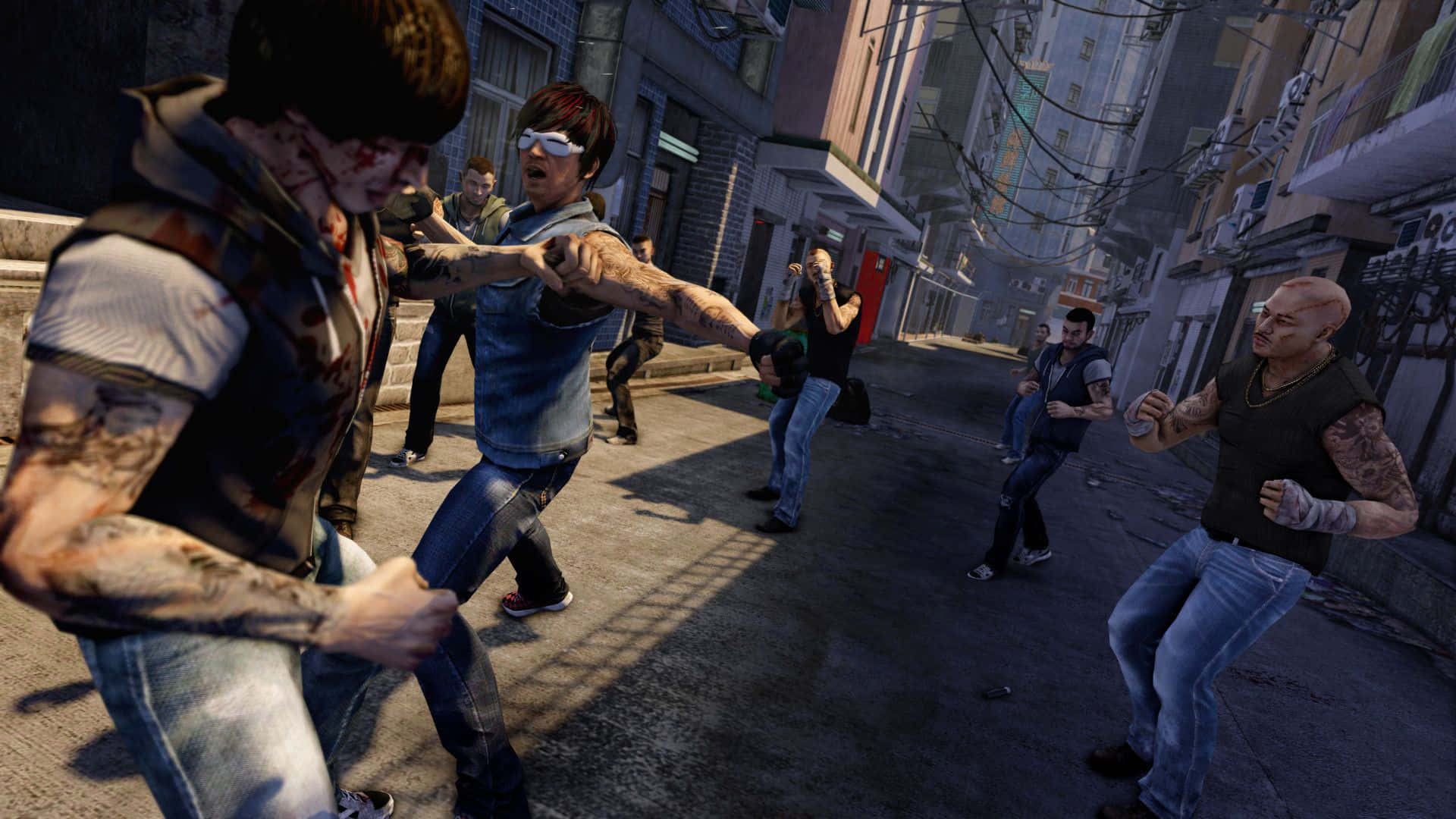Открийте свят на интриги и приключения в Sleeping Dogs Тапет