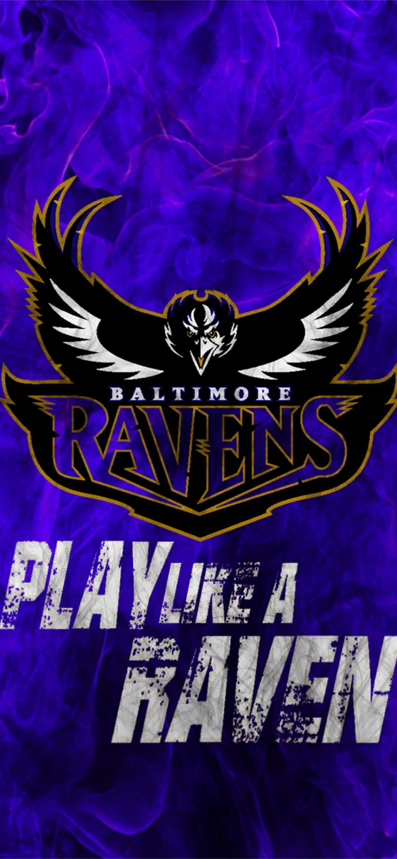 Официалното лого на Baltimore Ravens, представлящо богата история и традиция на футболна величие Тапет