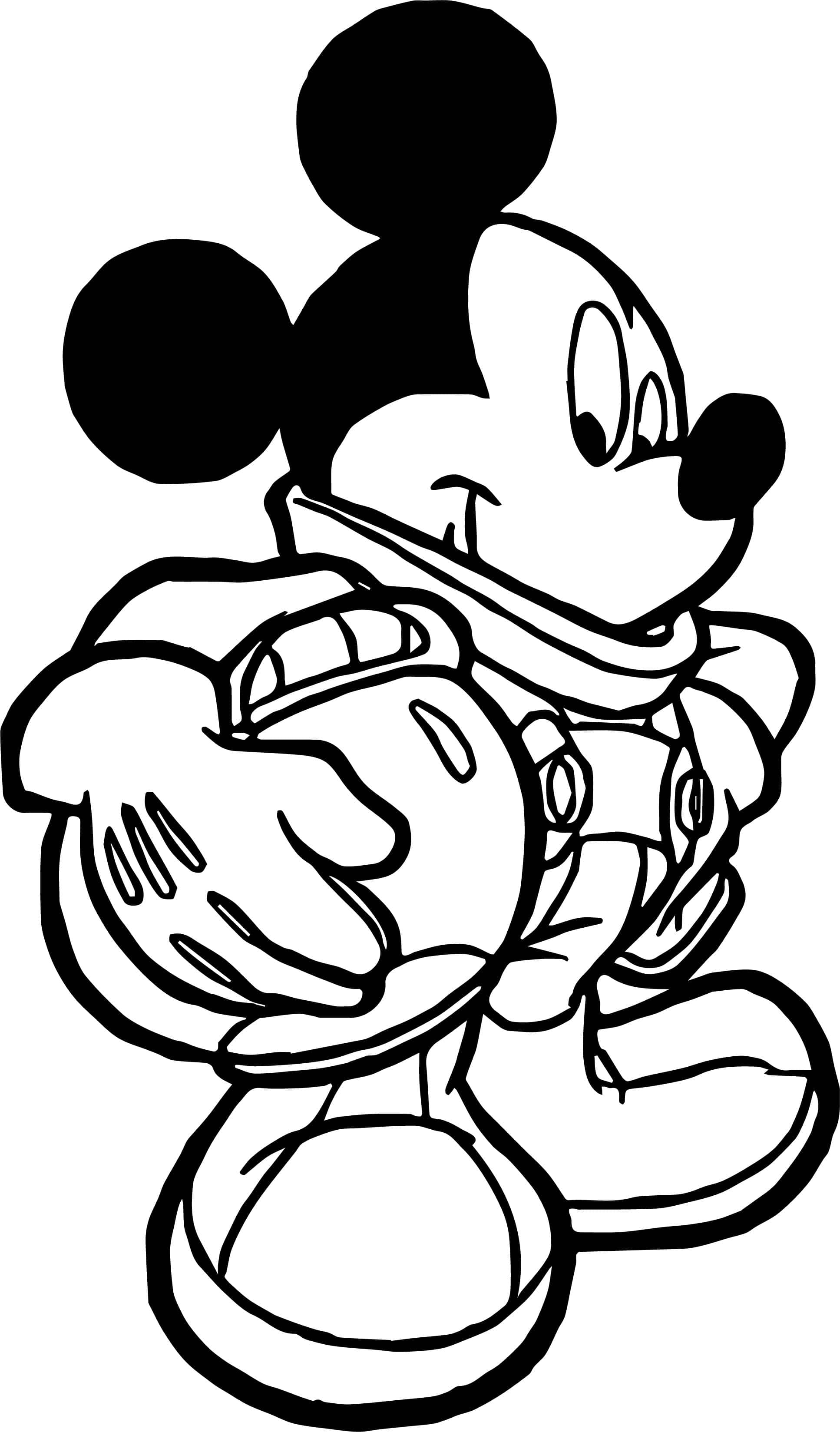 Оцветете любимия си герой на Disney с тази страница за оцветване на Мики Маус Тапет