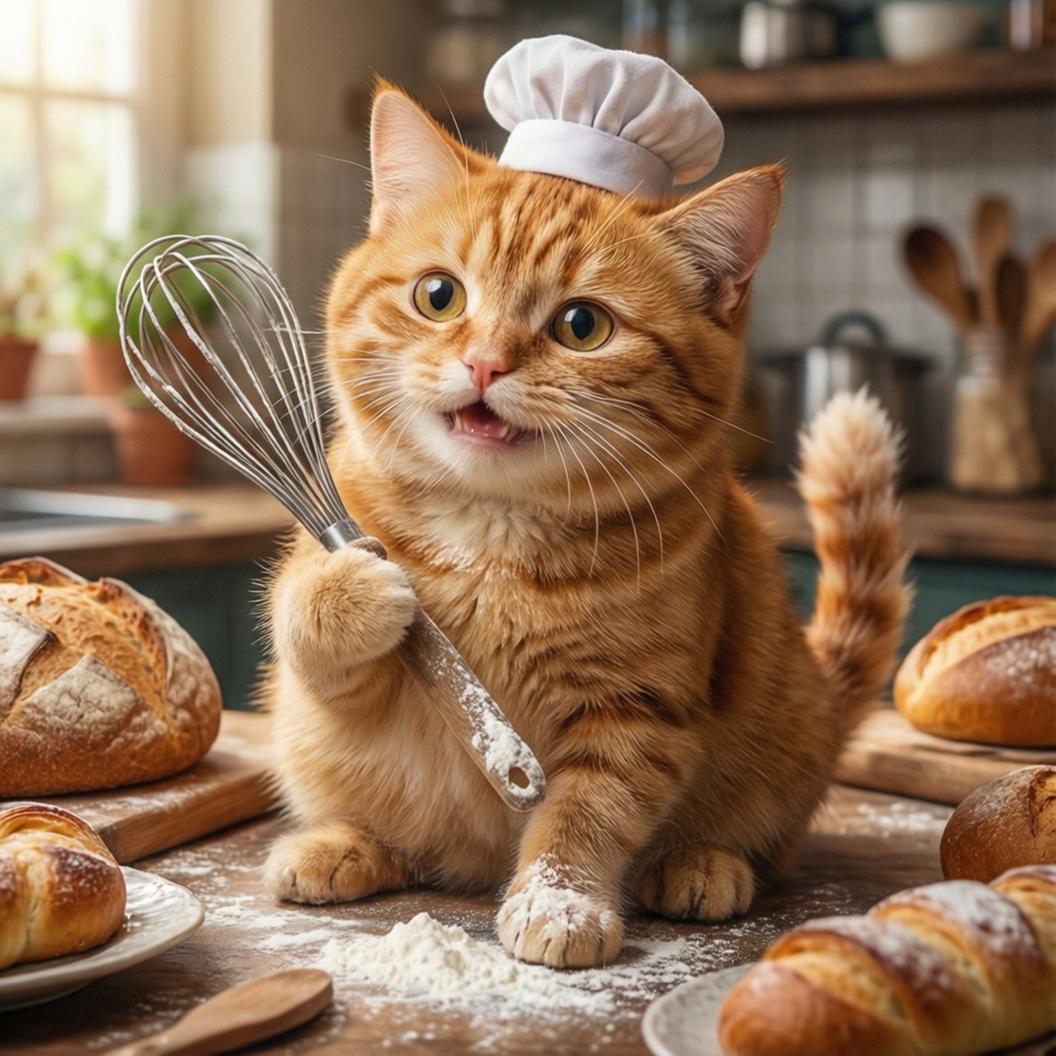 Пекарят Котка Тапет