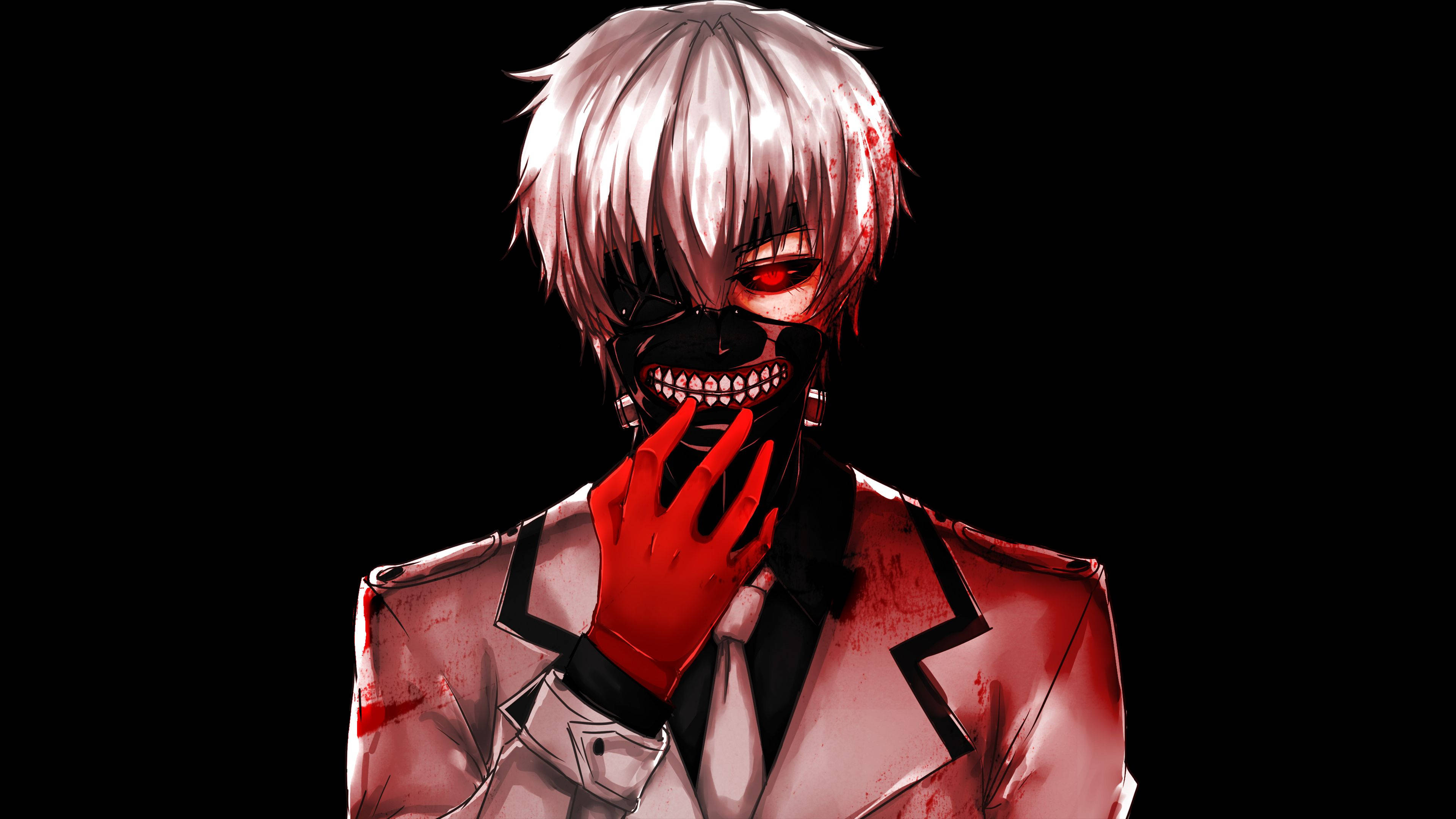 Персонажи от Tokyo Ghoul Кен с черна маска Тапет