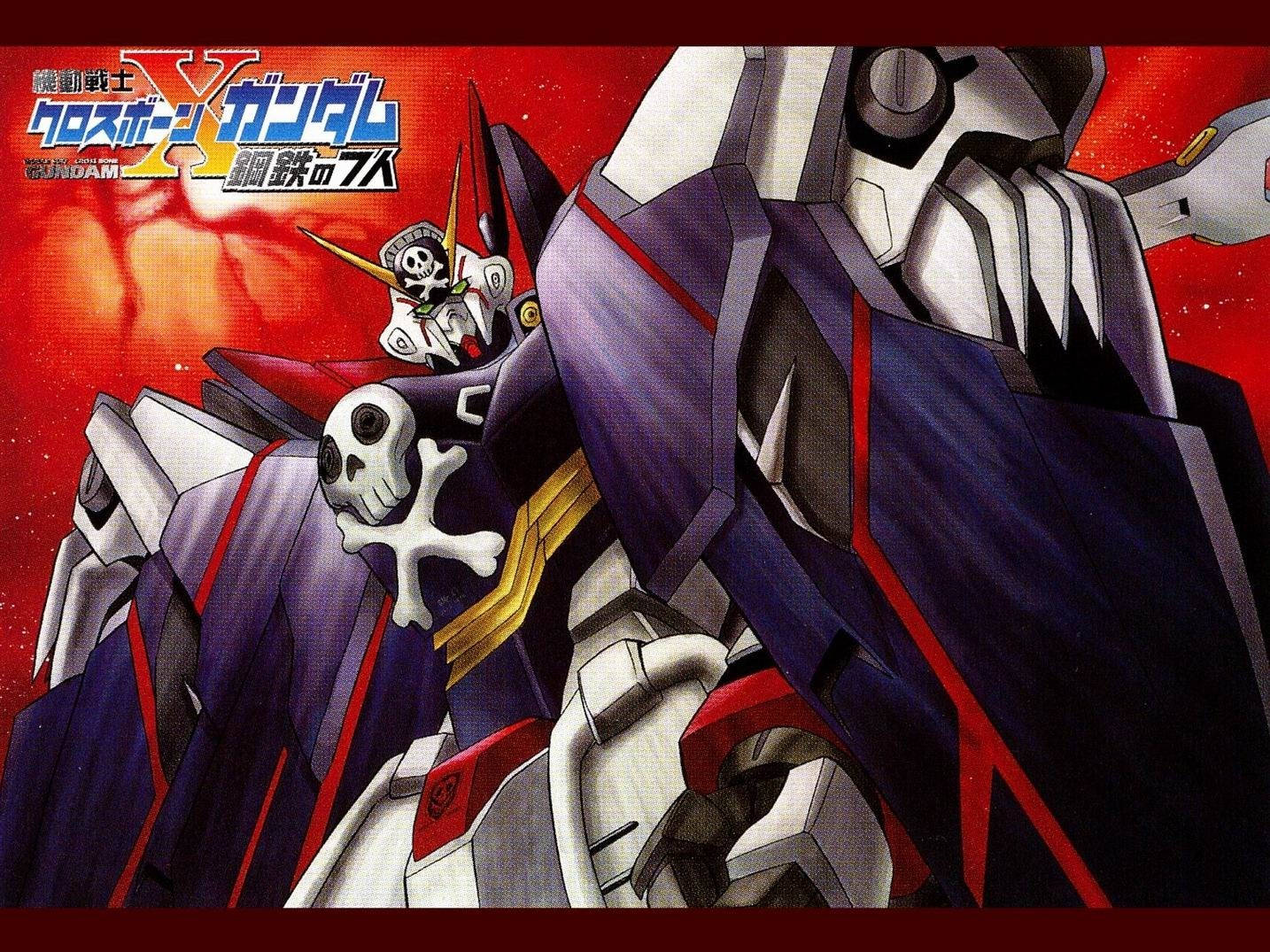 Пиратско лого върху Mobile Suit Gundam Тапет