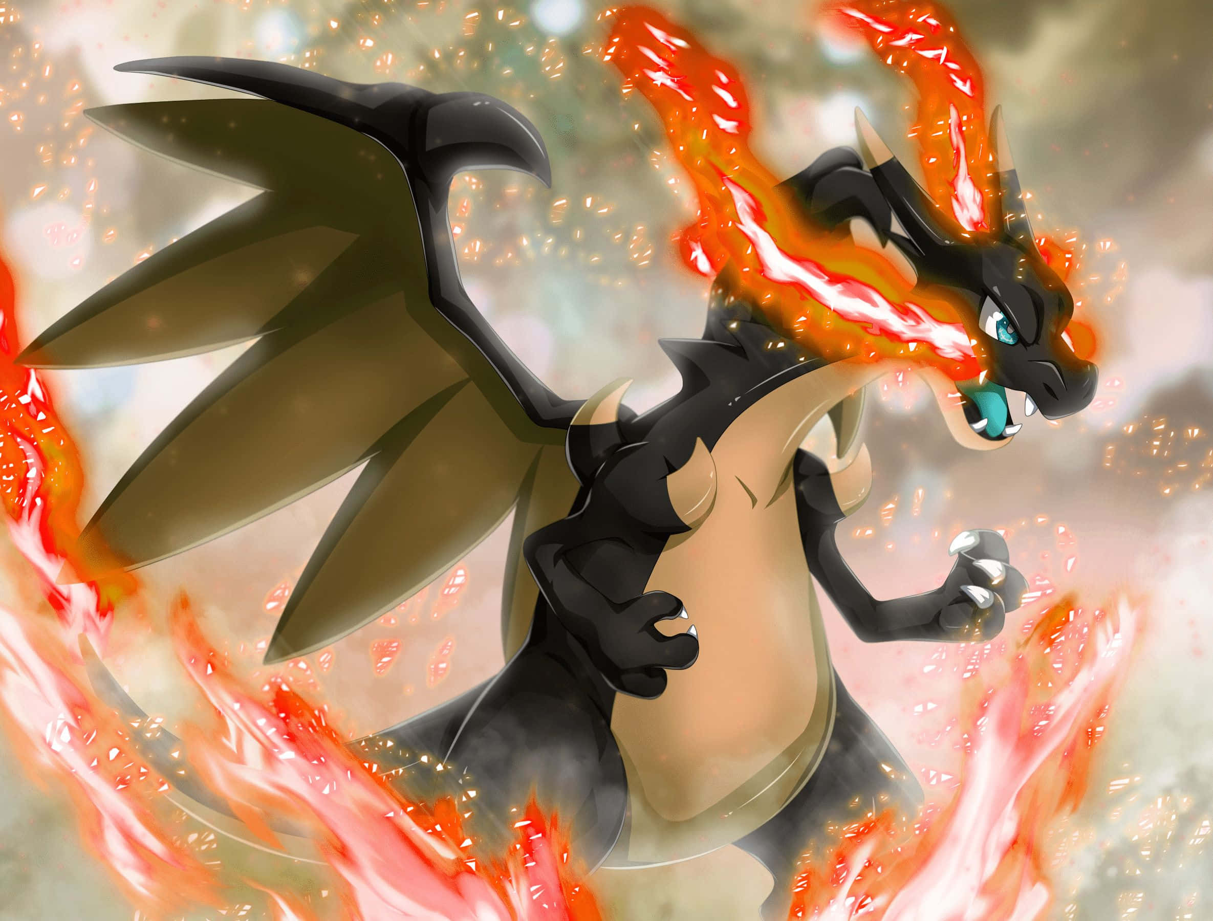 Повишете нивото на битките си с Epic Charizard Тапет