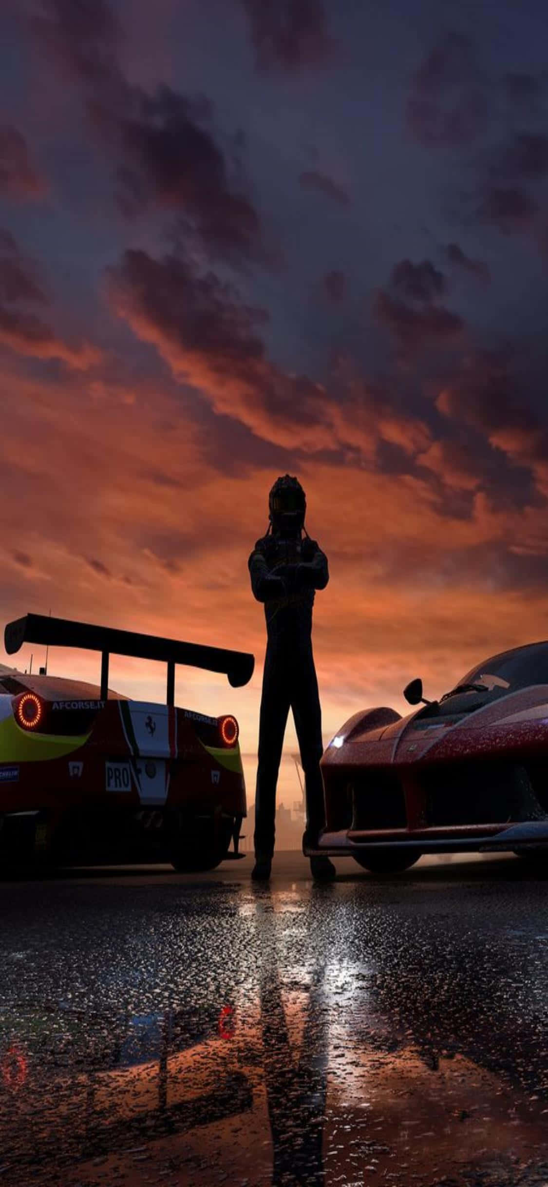 Подготвя сцената за твоето състезателно приключение с iPhone Xs и Forza Horizon 4 Тапет