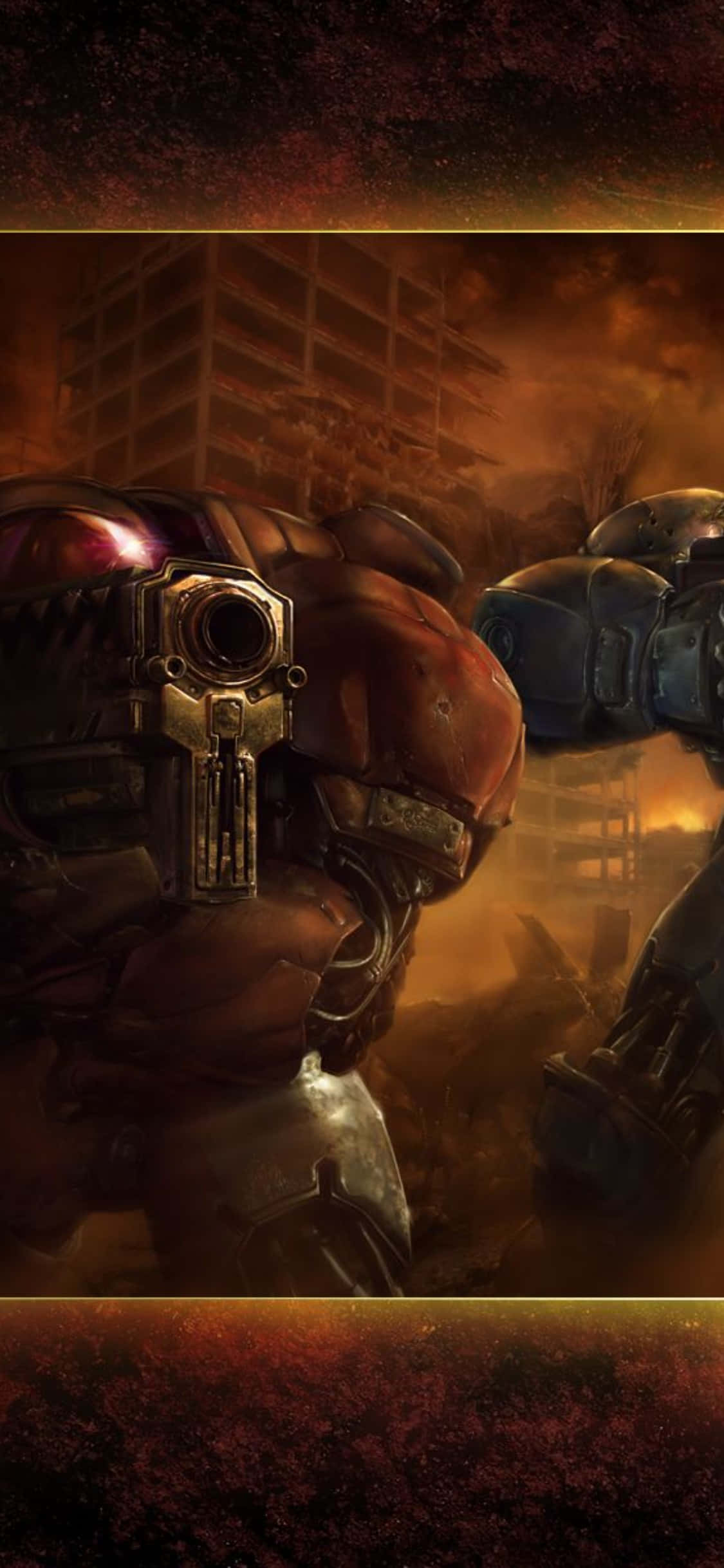 Подобри своето игрово изживяние с iPhone X и Starcraft II Тапет
