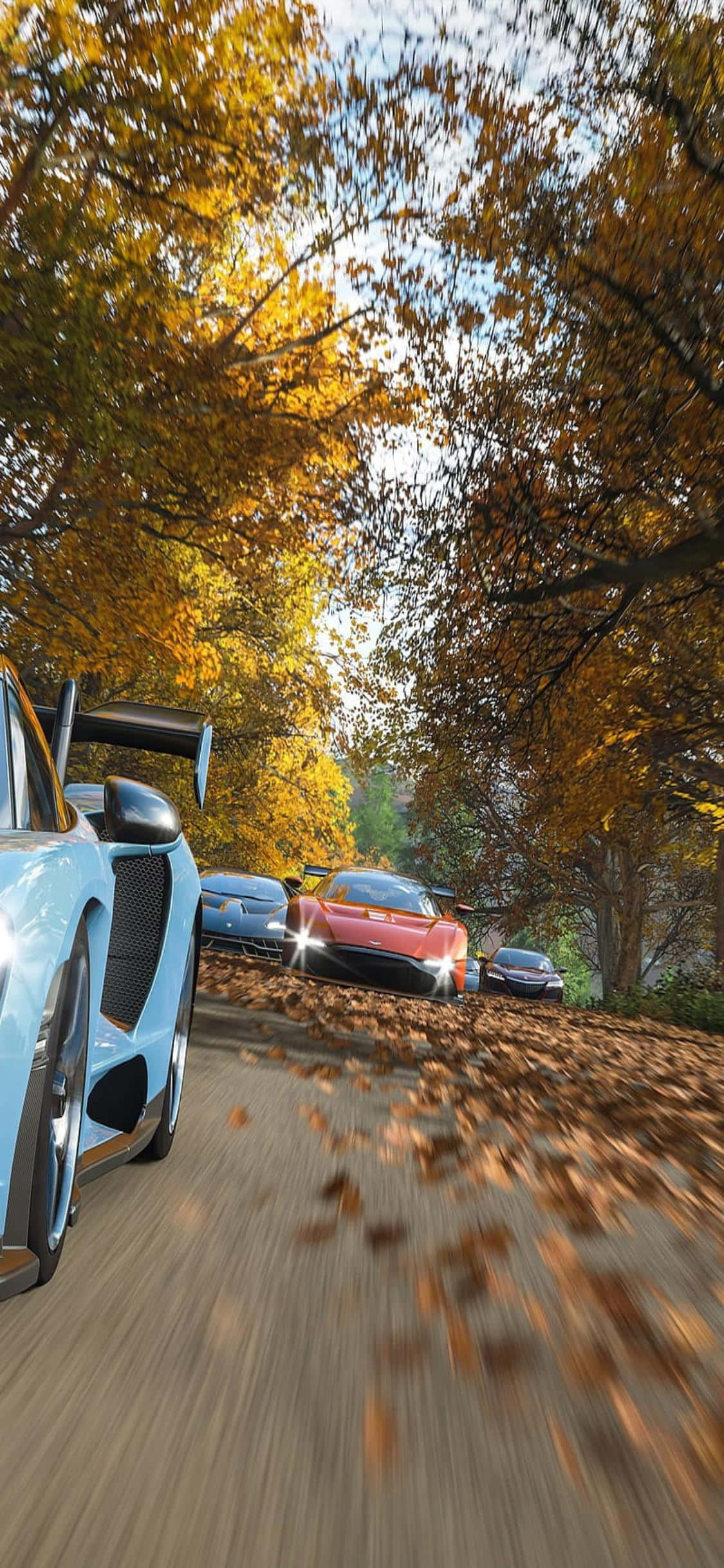 Покорите пътищата в Forza Horizon 4 с iPhone XS Тапет