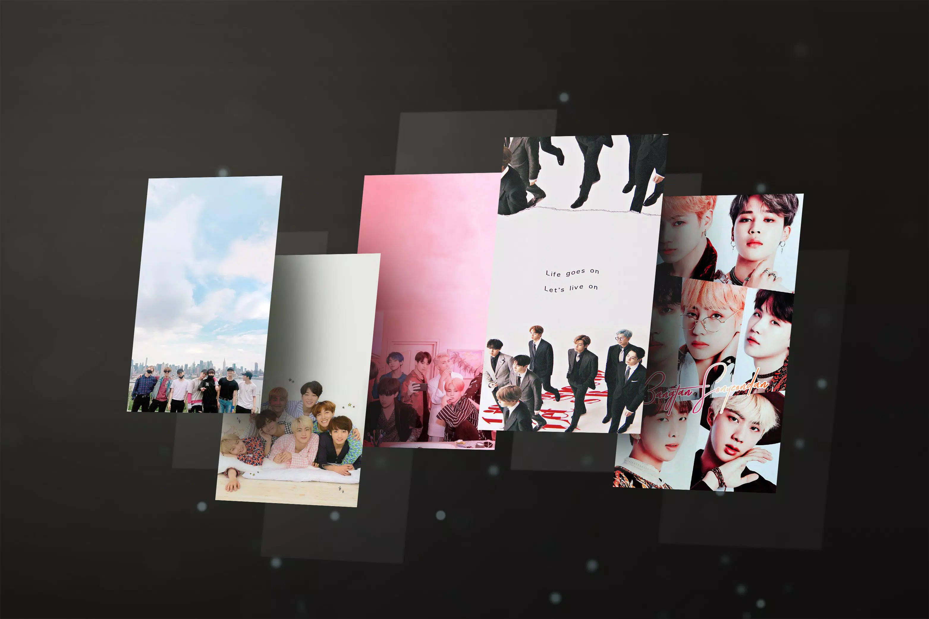 Портретни снимки BTS Life Goes On Тапет
