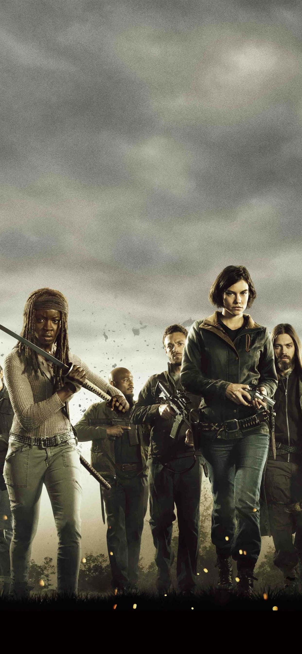 постер за сезон 5 от the walking dead Тапет