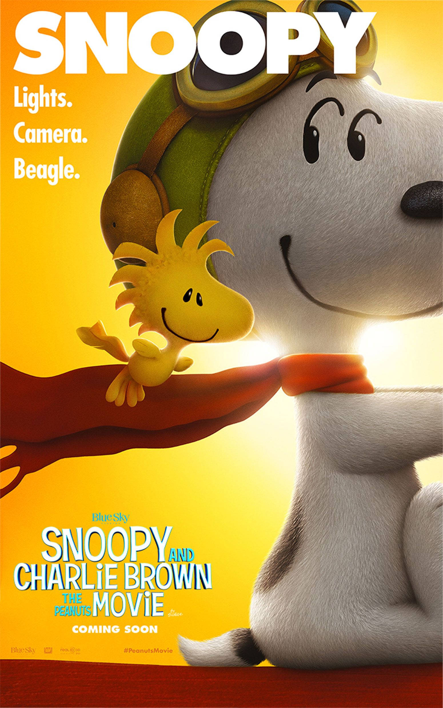 Постер на Снупи от филма „The Peanuts Movie“ Тапет
