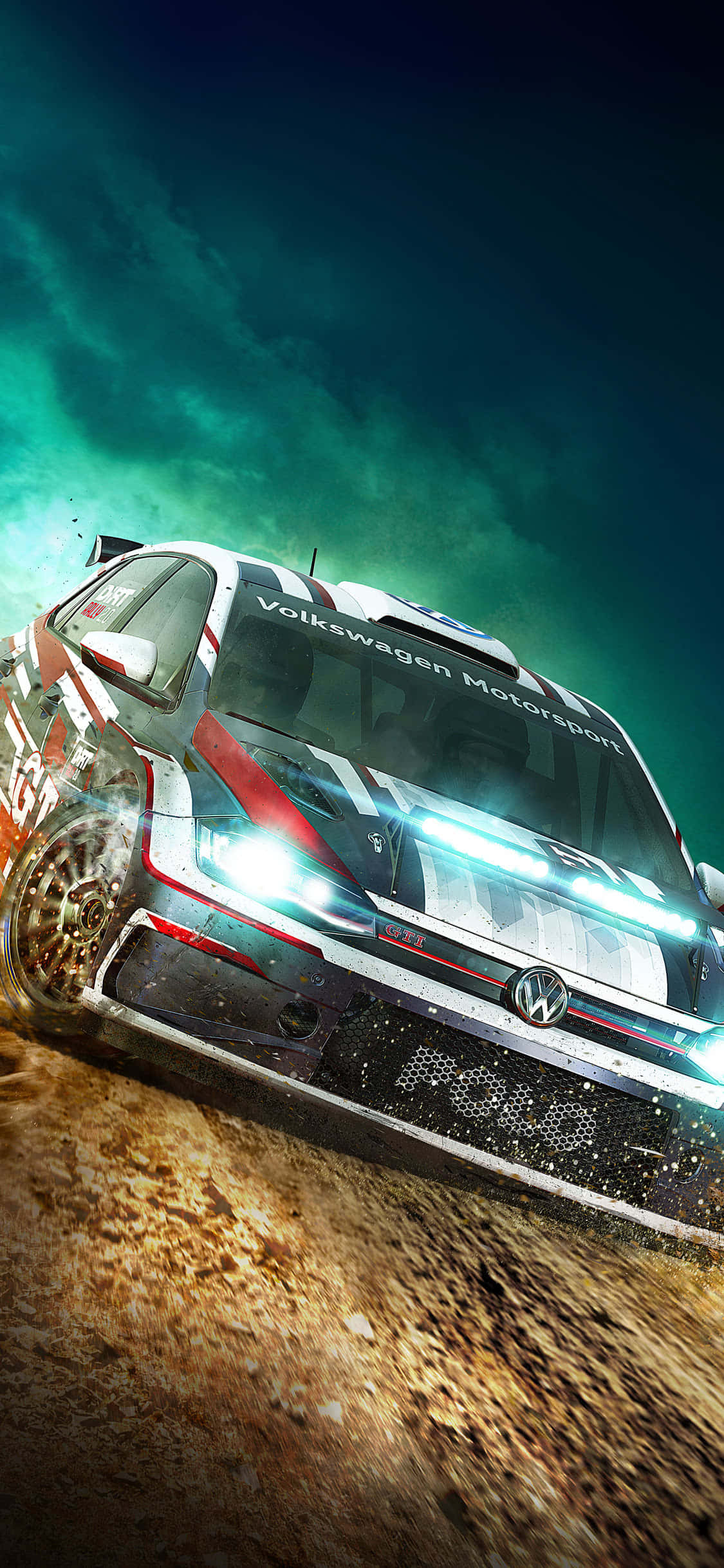 Почувствай тръпка от шофьорската седалка с Dirt Rally на iPhone Xs Тапет