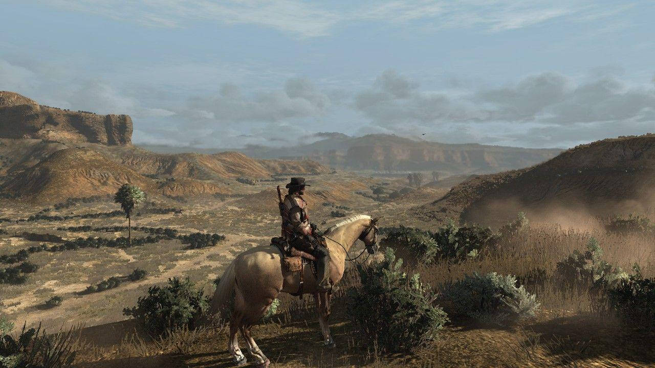 Празна пустиня в Red Dead Redemption 2 4K Тапет
