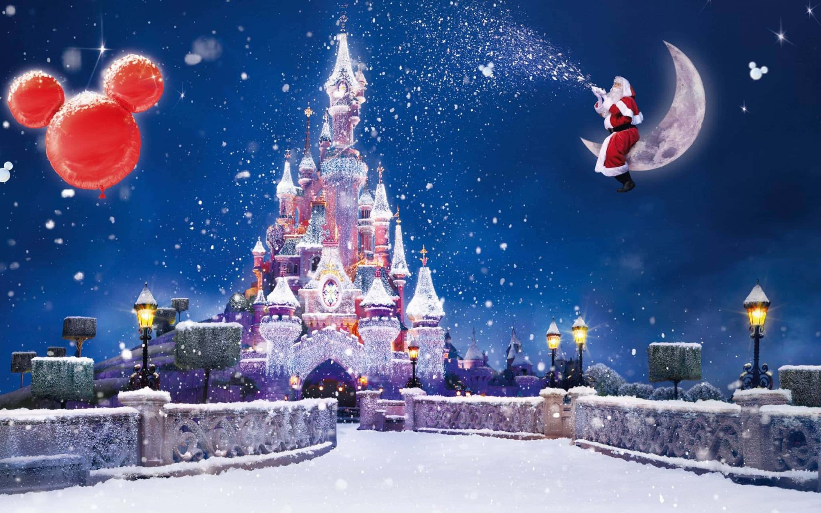 Празнувайте Коледа с чудесния свят на Disney Тапет