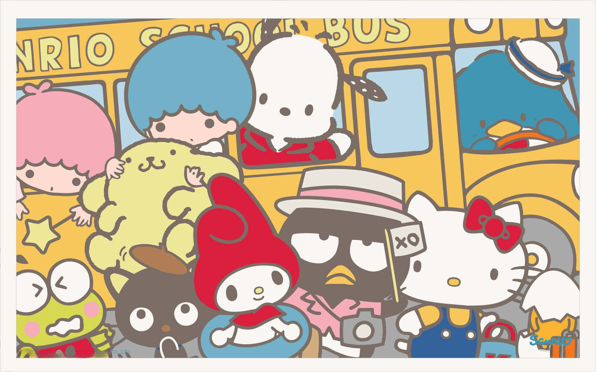 Празнувайте с приятелите Sanrio Тапет