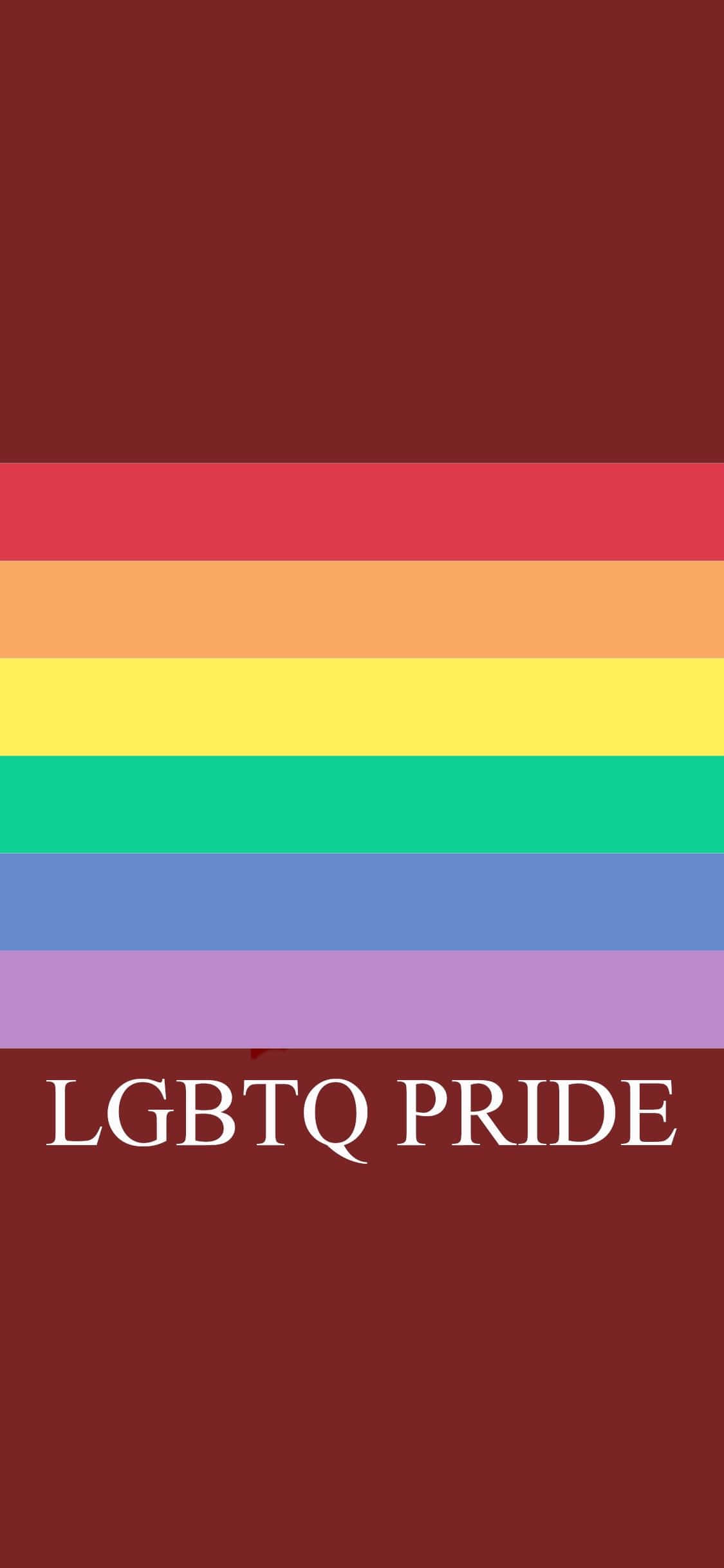 Празнуйте LGBTQ Прайда с дъгово тематизиран iPhone Тапет
