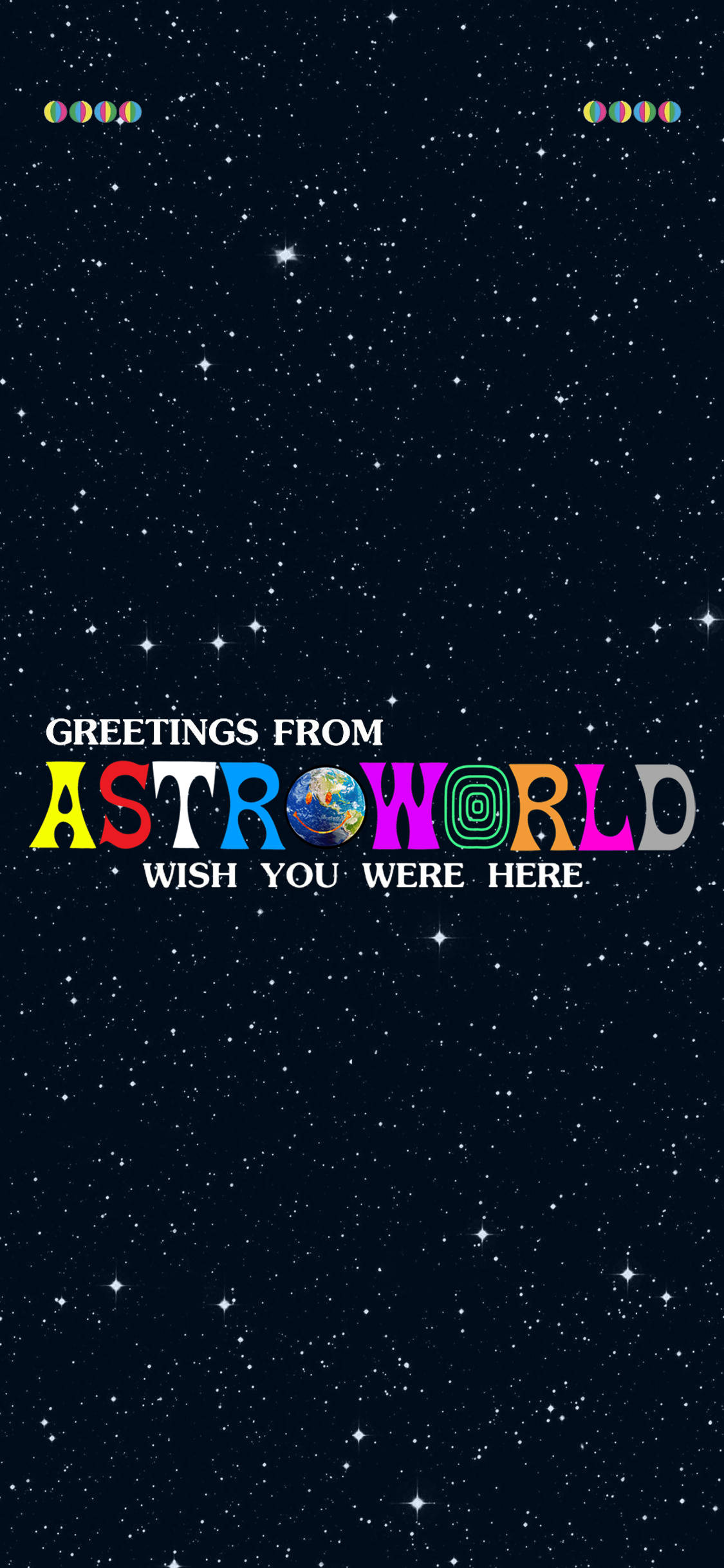 Празнуйте изданието на Astroworld от Travis Scott с този празничен фон за iPhone Тапет