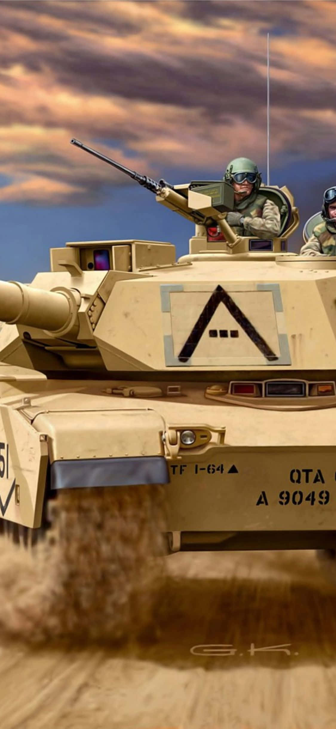 Празнуй победа с iPhone Xs Tanks Тапет