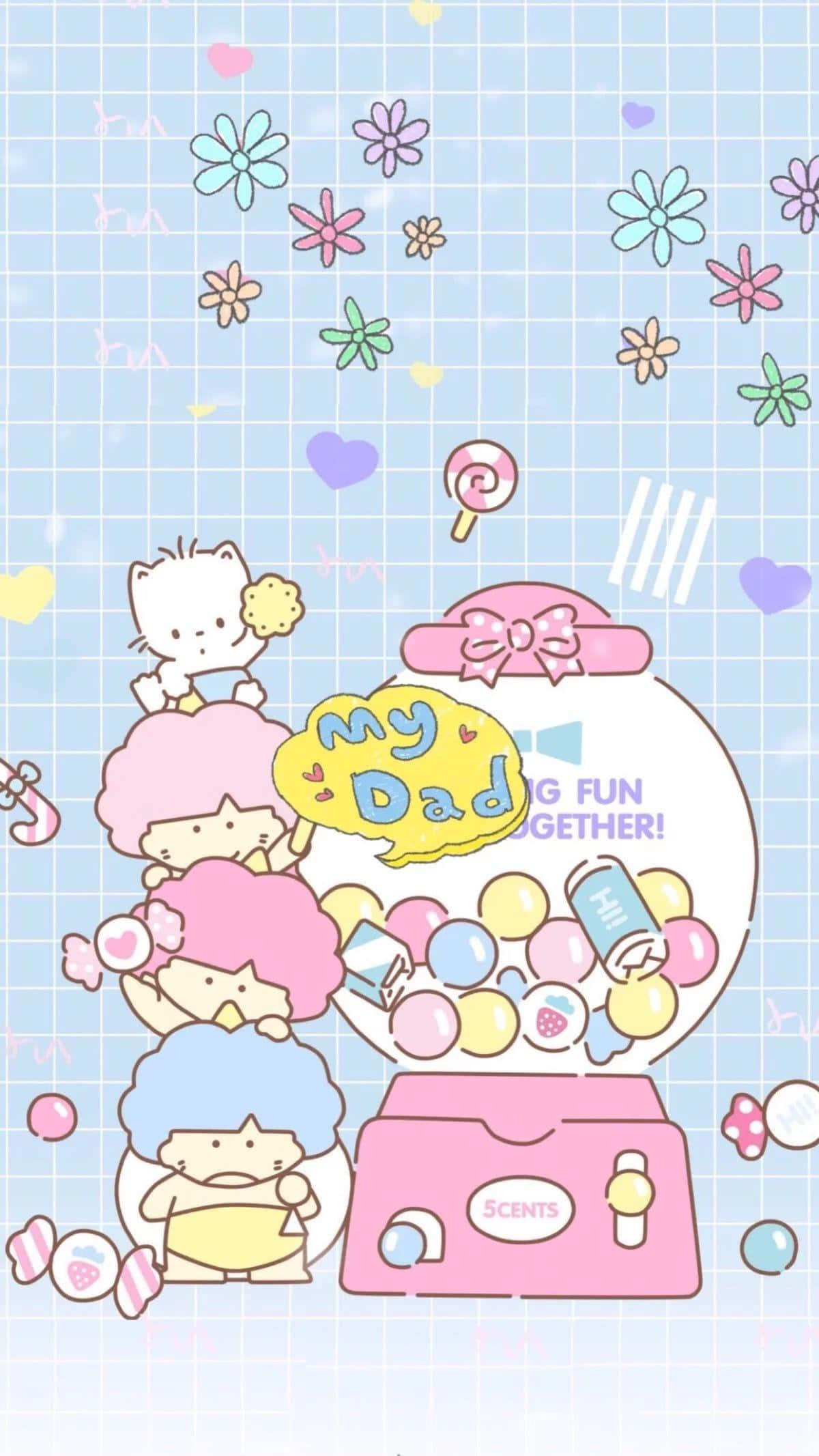 Прегръщай магическия свят на кавай аниме естетика. Тапет