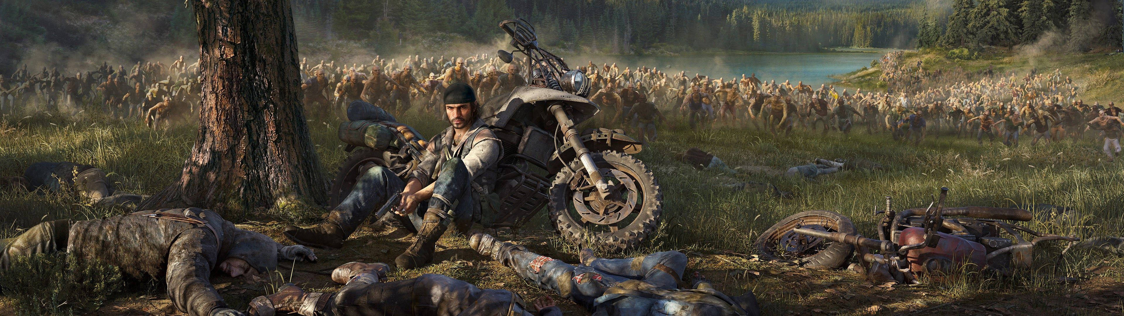 Преживейте в зомби-напастена пустош в Days Gone Тапет